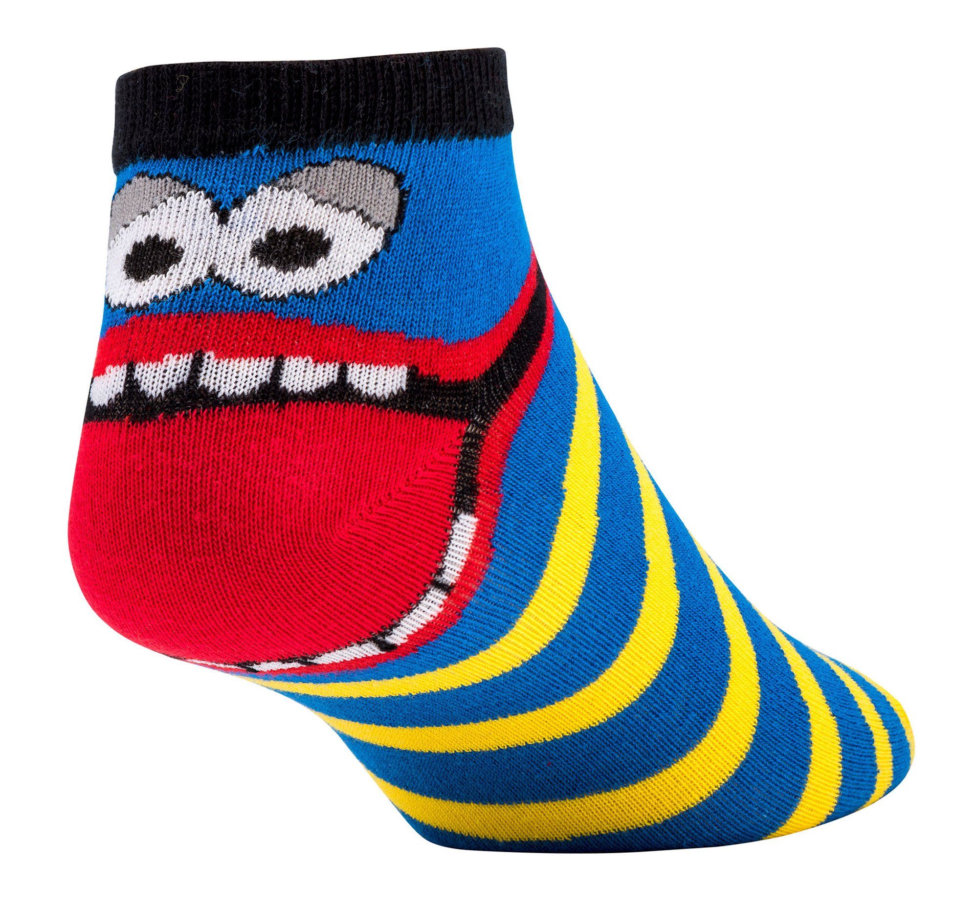 TippTexx 24 Sneakersocken 6 Paar Kinder Sneakersocken Baumwolle viele Motive Mädchen & Jungen (6 Paar) handgekettelte, weiche Naht – Bild 3 von 5