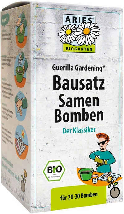 Aries Spielzeug-Gartenset Bausatz Samenbomben mit Bio-Saatgut