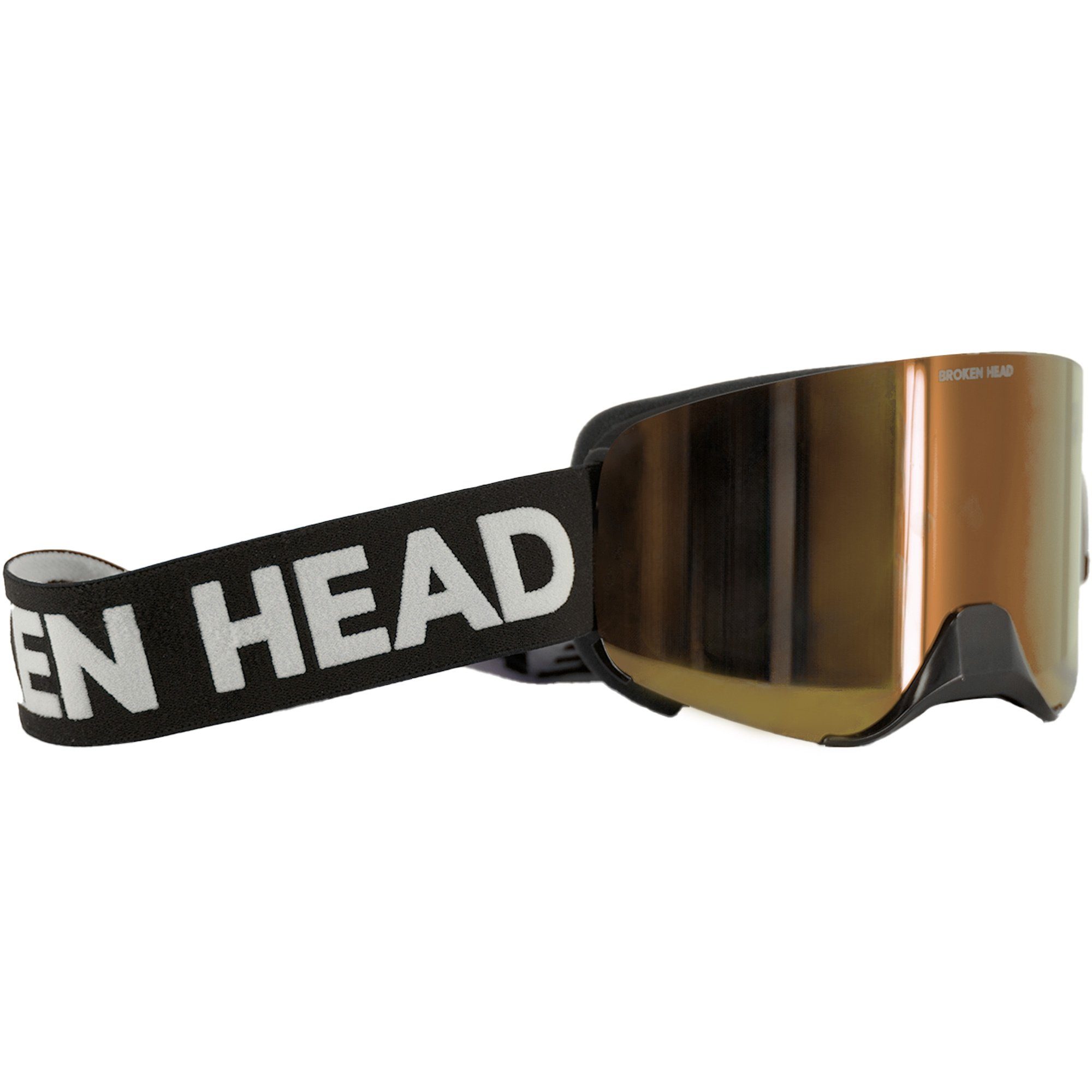 Broken Head Motorradbrille MX-Struggler Gläser Magnetische Gold