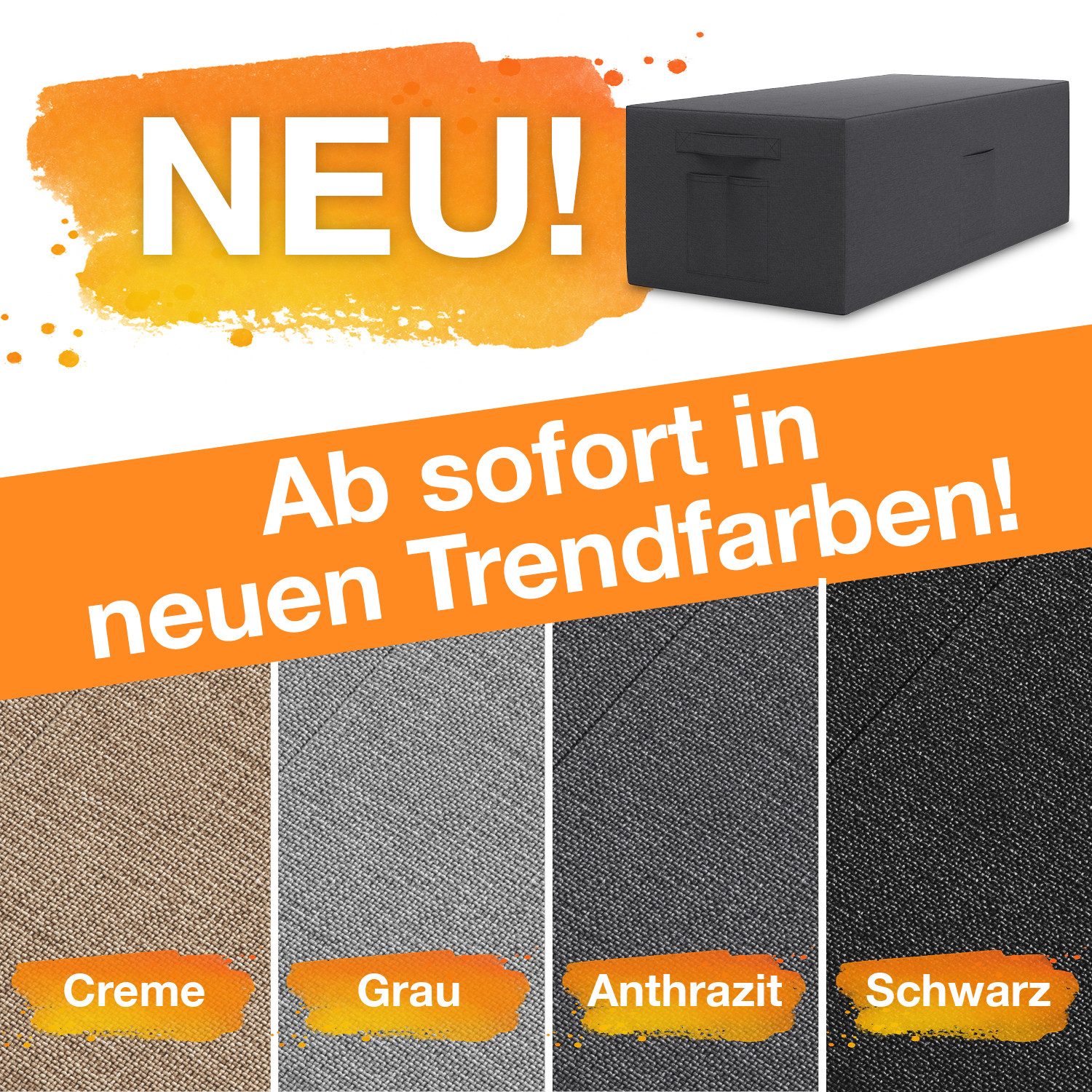 ELONEO Betthusse für Klappmatratze, mit seitlichen Taschen, Transportgriffen, Matratzenschutz – Bild 4 von 5