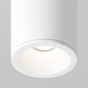 Maytoni Spiegelleuchte Deckenaufbauleuchte Zoom in Weiß GU10 IP65 105mm, keine Angabe, Leuchtmittel enthalten: Nein, warmweiss, Badezimmerlampen, Badleuchte, Lampen für das Badezimmer