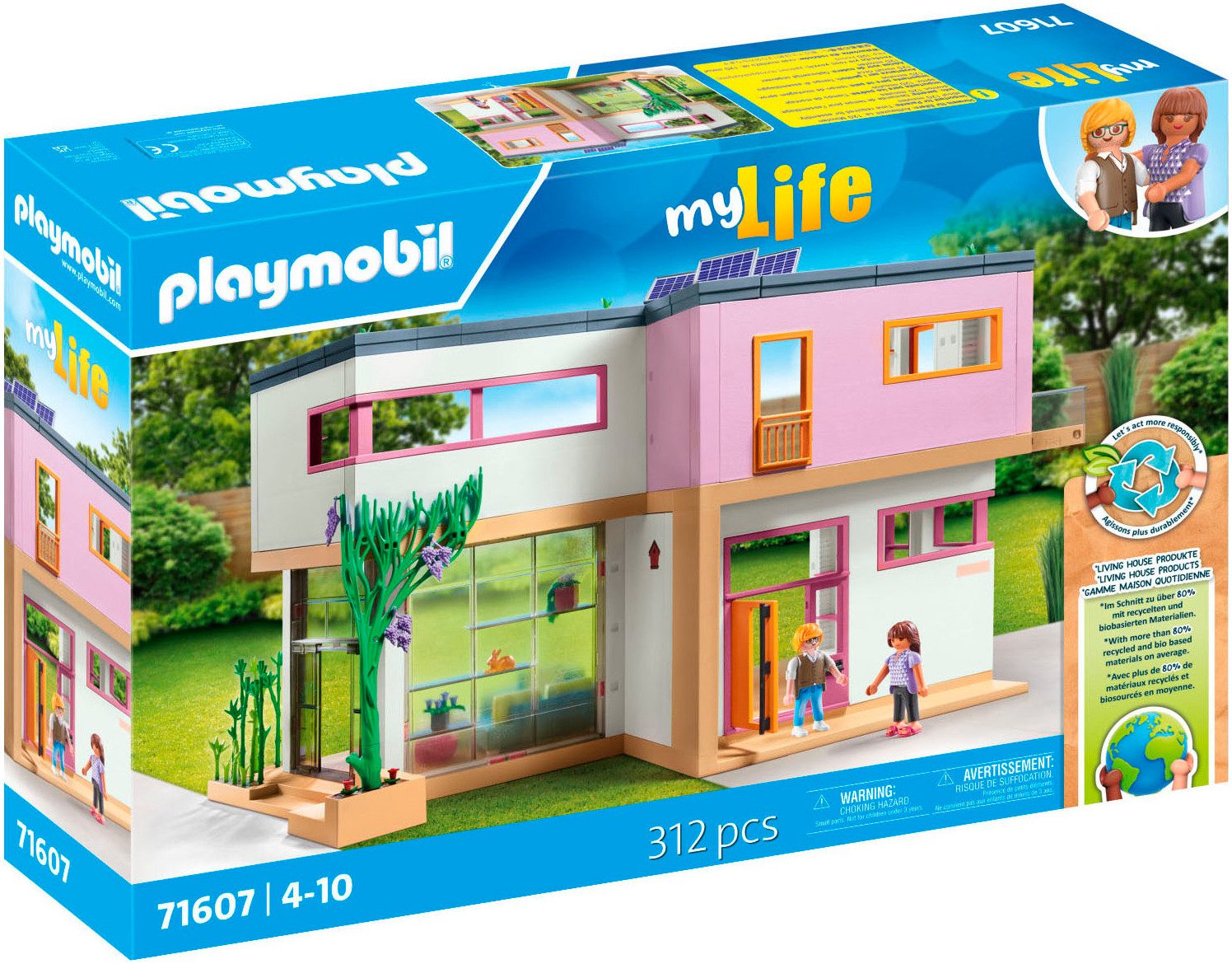 Playmobil® Wohnhaus mit Wintergarten (71607), myLife Konstruktions-Spielset günstig online kaufen