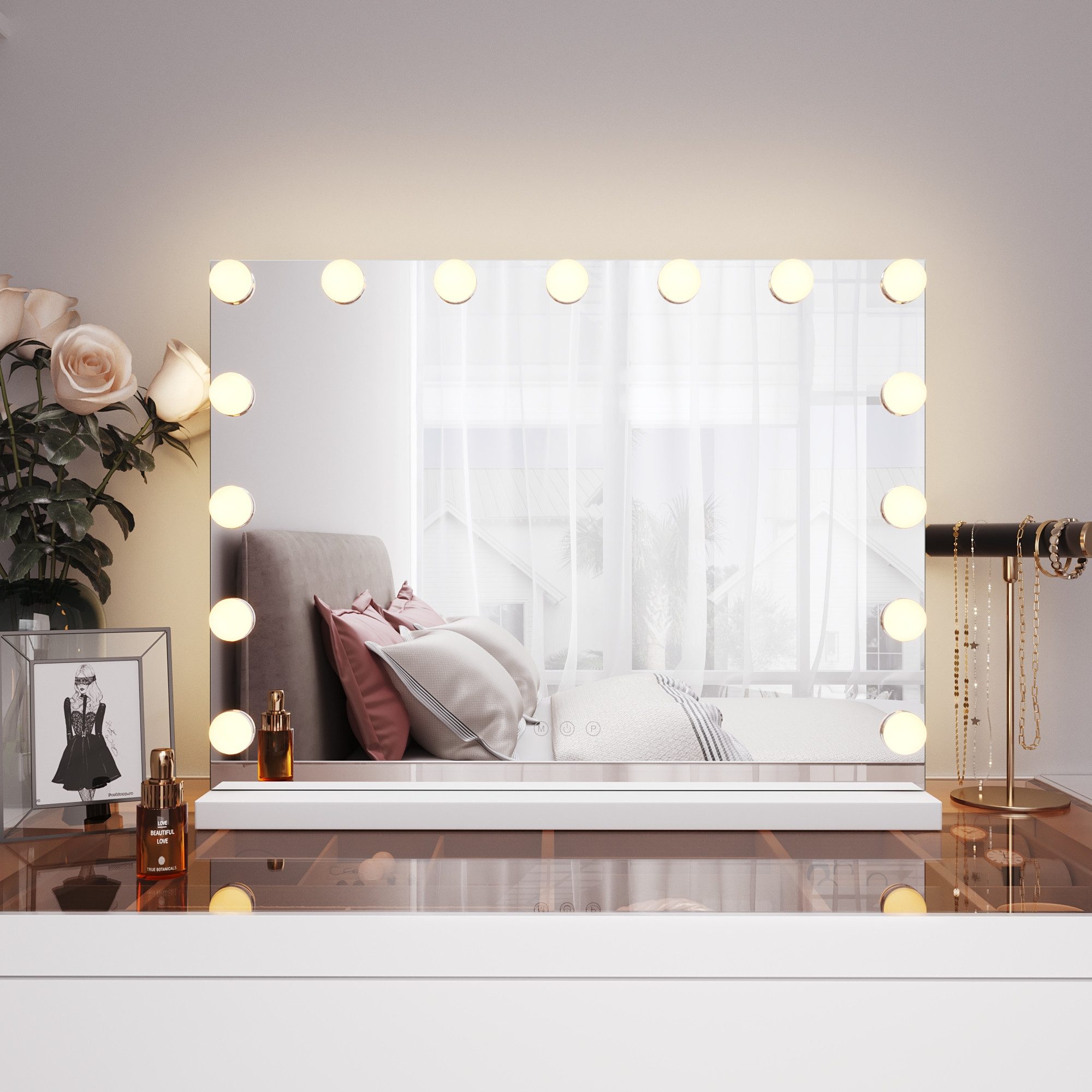 SONNI Schminkspiegel Schminkspiegel mit beleuchtung, Make-up, Hollywood Spi günstig online kaufen