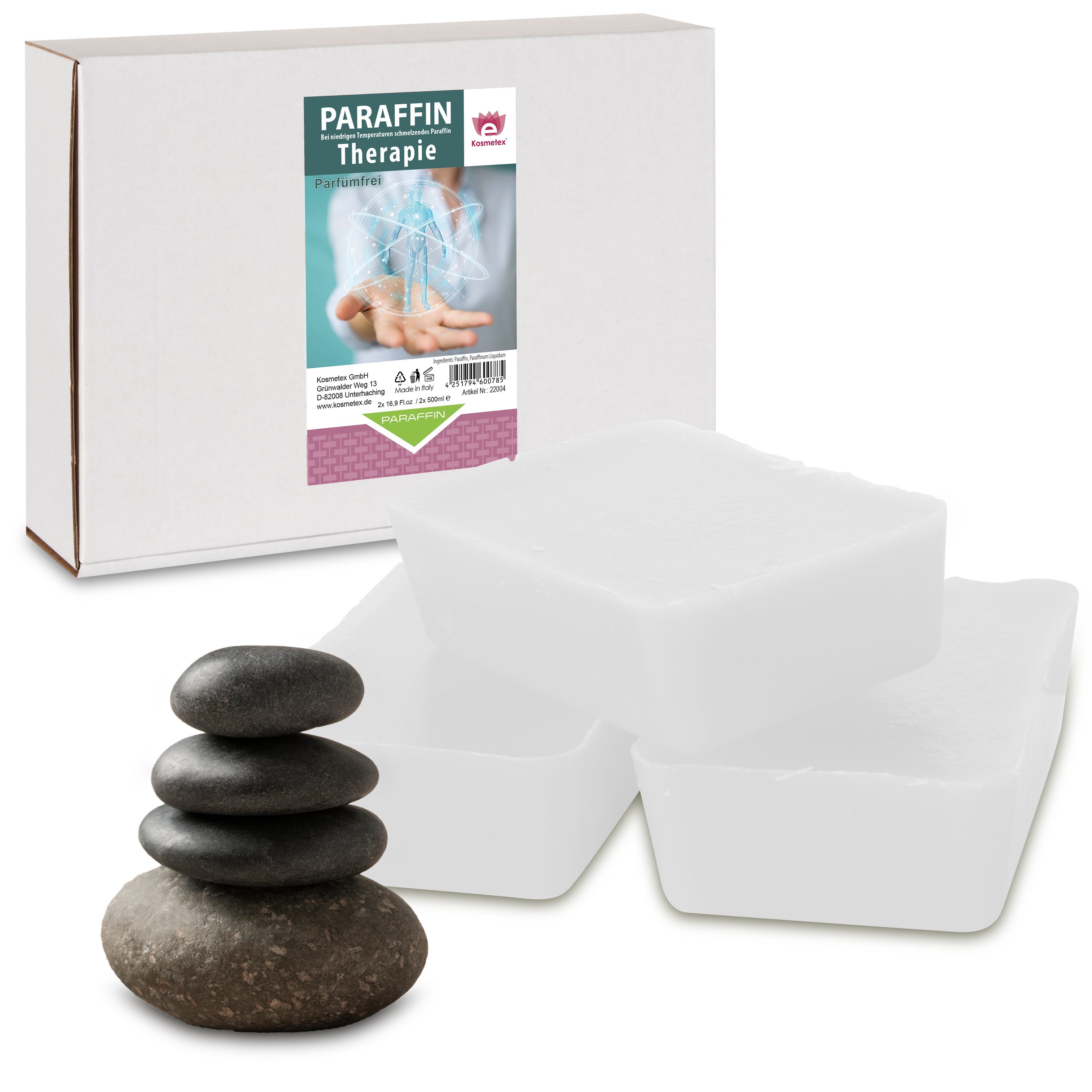 Parfümfrei, Paraffinbad x 2 500ml Kosmetex Kosmetex Paraffinwachs Therapie Paraffinwachs,