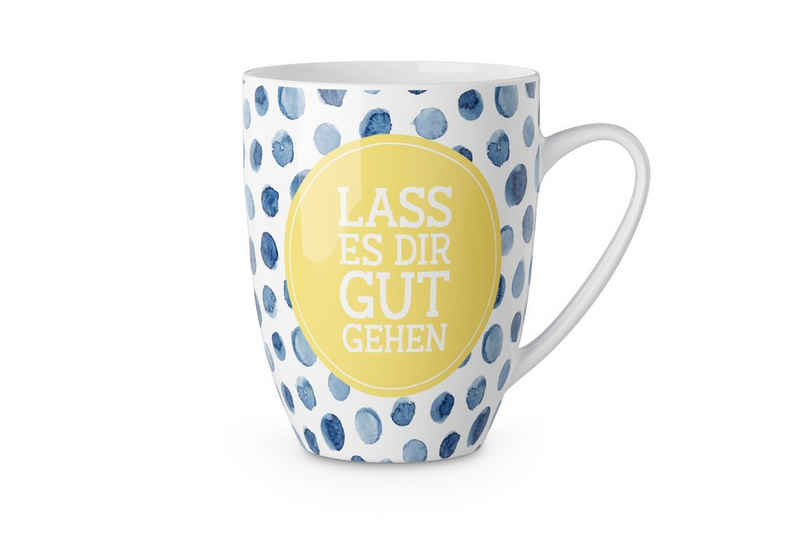 La Vida Tasse Kaffeetasse Kaffeebecher Teetasse Tasse Becher für dich la vida L., Material: Keramik
