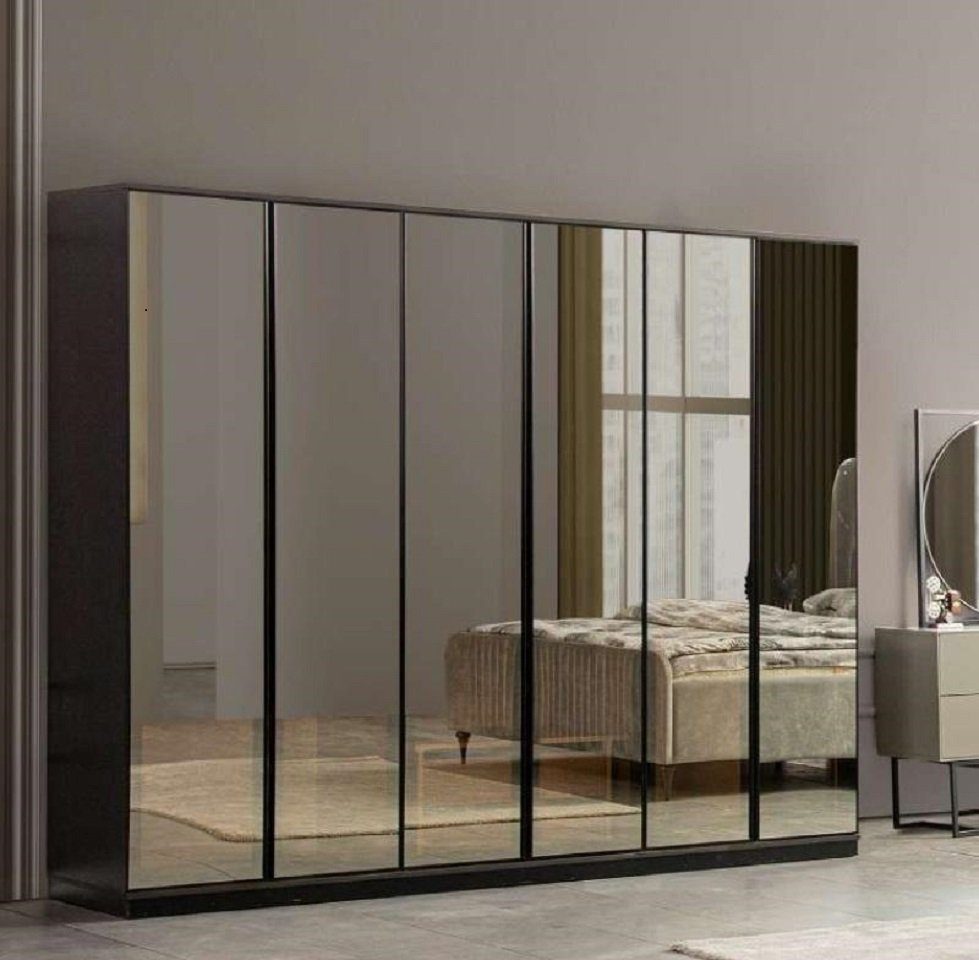 Luxus Kleiderschrank) Design Neu Made Modernes Kleiderschrank in Glas Schlafzimmer Europe JVmoebel (1-St., Kleiderschrank