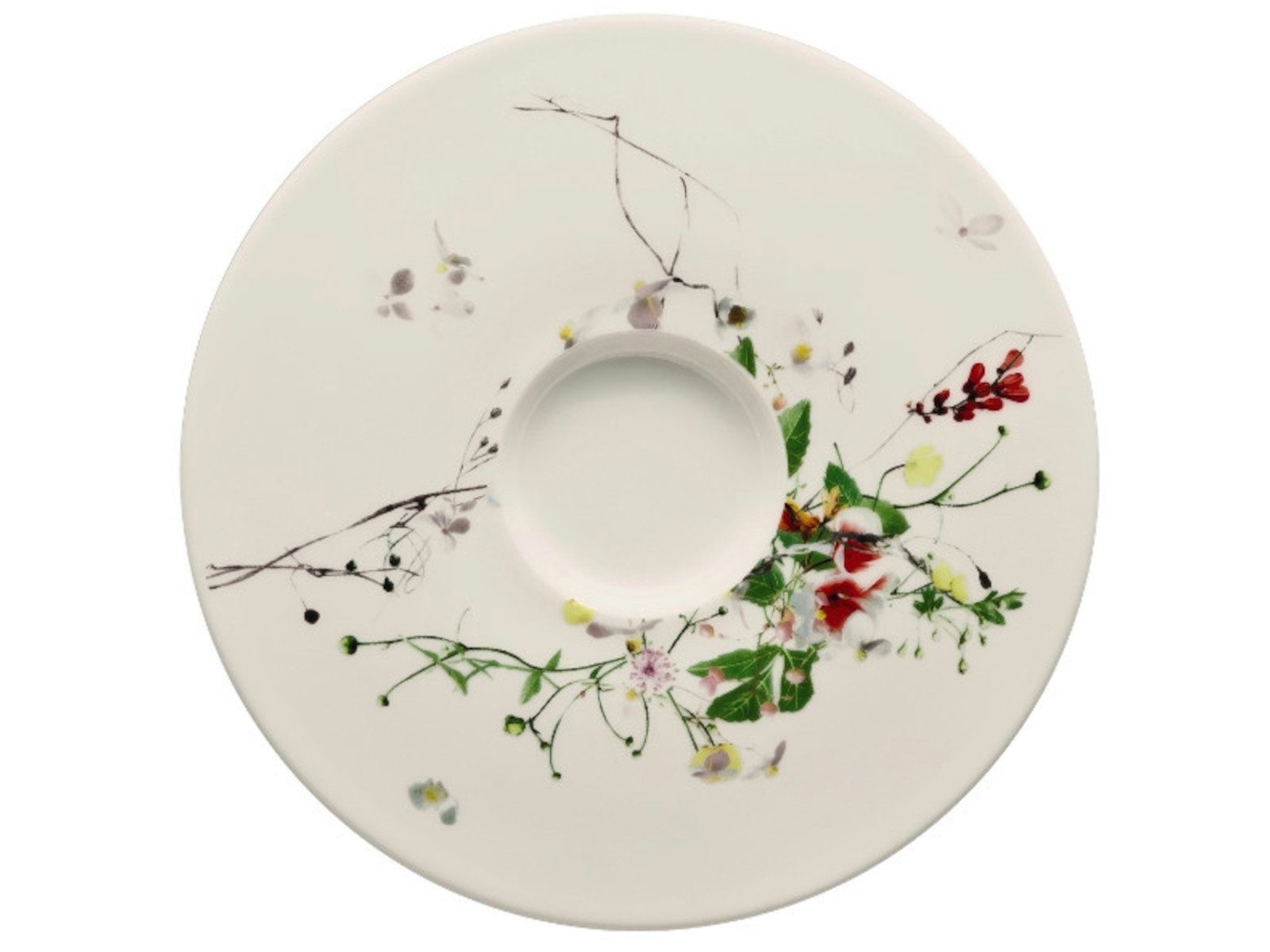 Rosenthal Untertasse Brillance Fleurs Sauvages Kaffee-Untertasse 15 cm, Untertasse