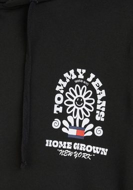 Tommy Jeans Kapuzensweatshirt TJM HOMEGROWN PLANT HOODIE mit Blumenprint auf den Ärmeln