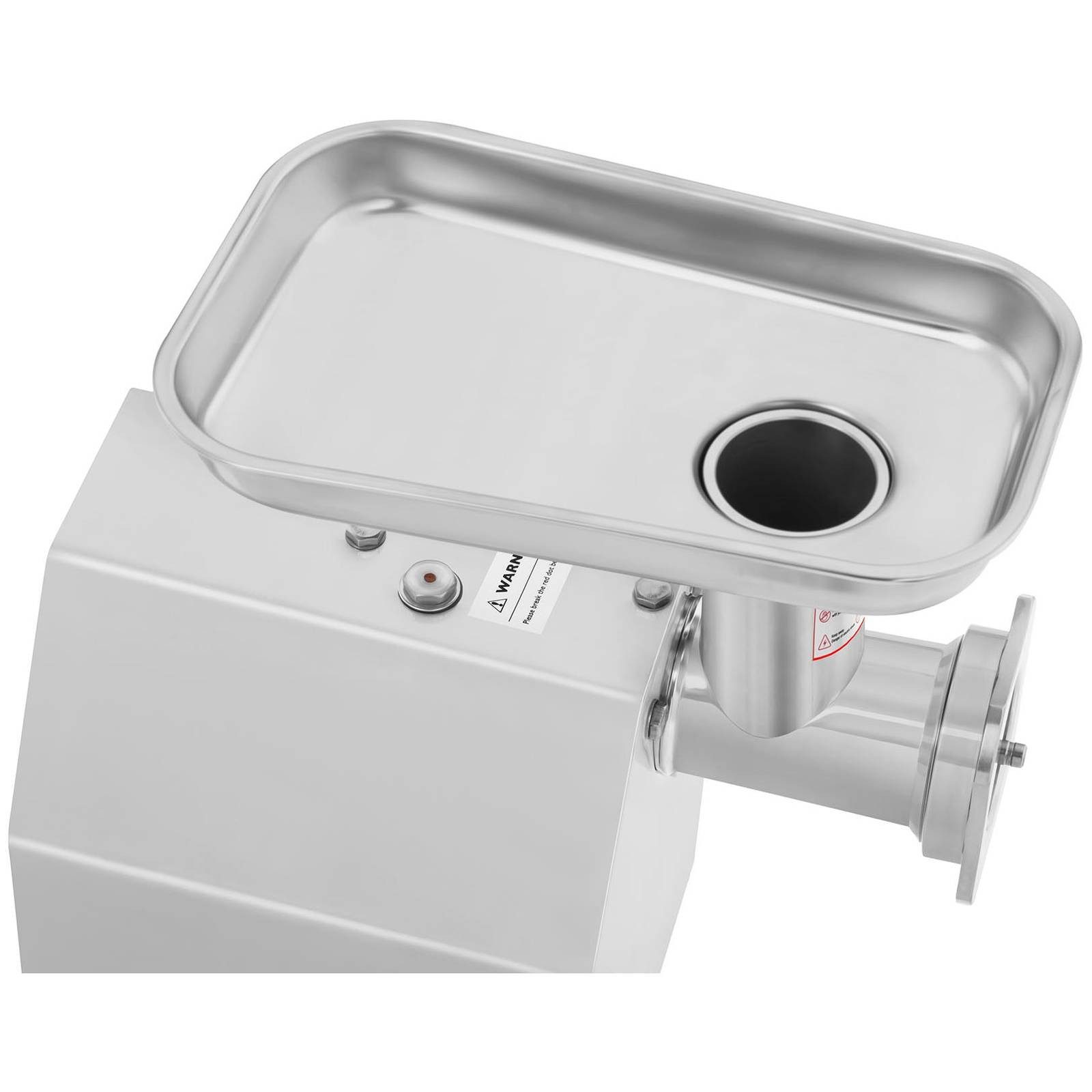 Royal Catering Fleischwolf 140 kg/h Edelstahl Elektrisch Reverse Funktion 850 W Metallgetriebe, 850 W