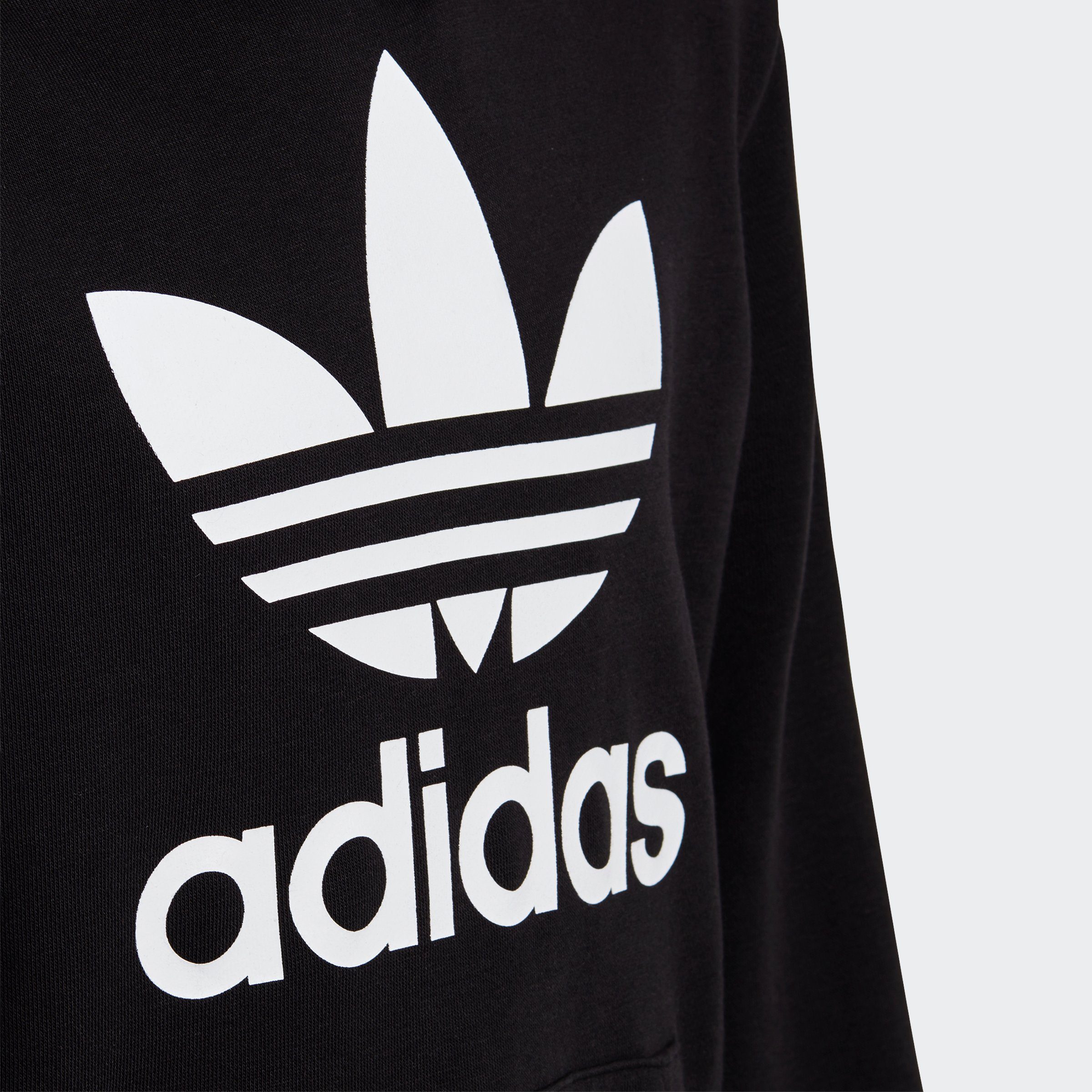 adidas Originals Sweatshirt TREFOIL HOODIE / White Black