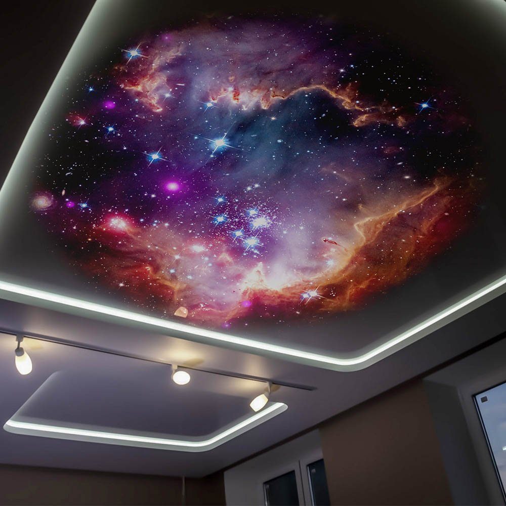 Rosnek LED 360° Geschenke, für Nachtlicht wiederaufladbar, 6 Schlafzimmer Deko Muster, Kinderzimmer, Drehung, Projektor, Weihnachten Galaxie