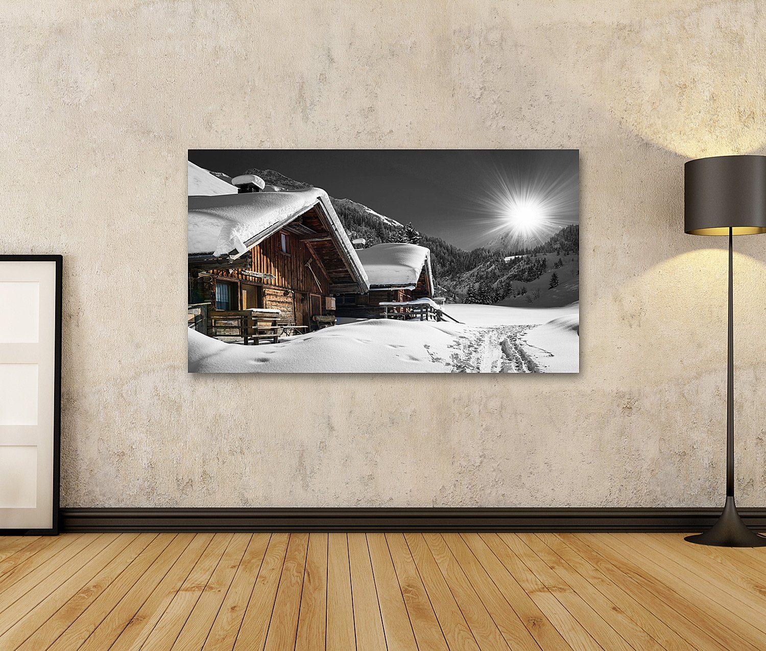islandburner Leinwandbild Bild auf Leinwand Winter günstig online kaufen