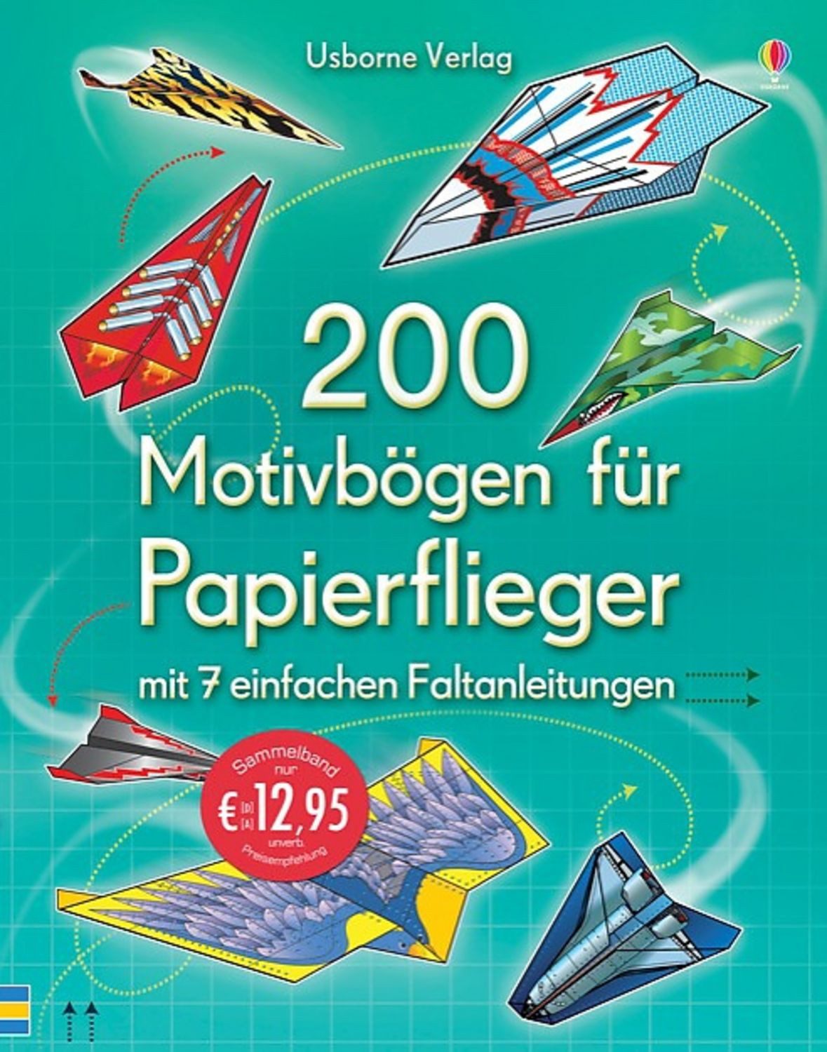 200 Motivbögen für Papierflieger / diverse