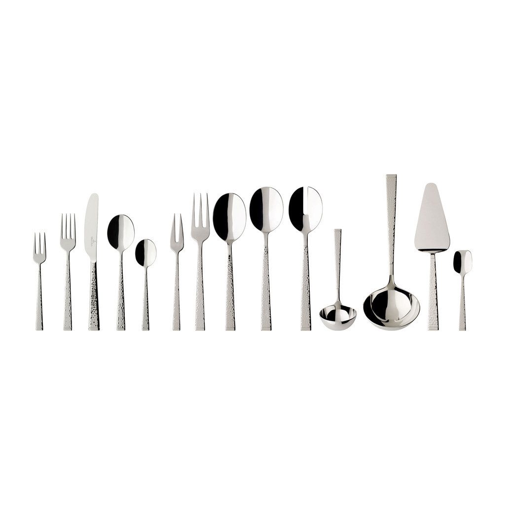 Villeroy & Boch Besteck-Set Blacksmith Tafelbesteck 70er Set (70-tlg), Edelstahl, Spülmaschinengeeignet