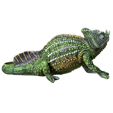 colourliving Tierfigur Chamäleon Figur Gartenfigur Echse Reptilien Deko-Figur Exotische Deko, aufwendig verarbeitet, detailgetreu