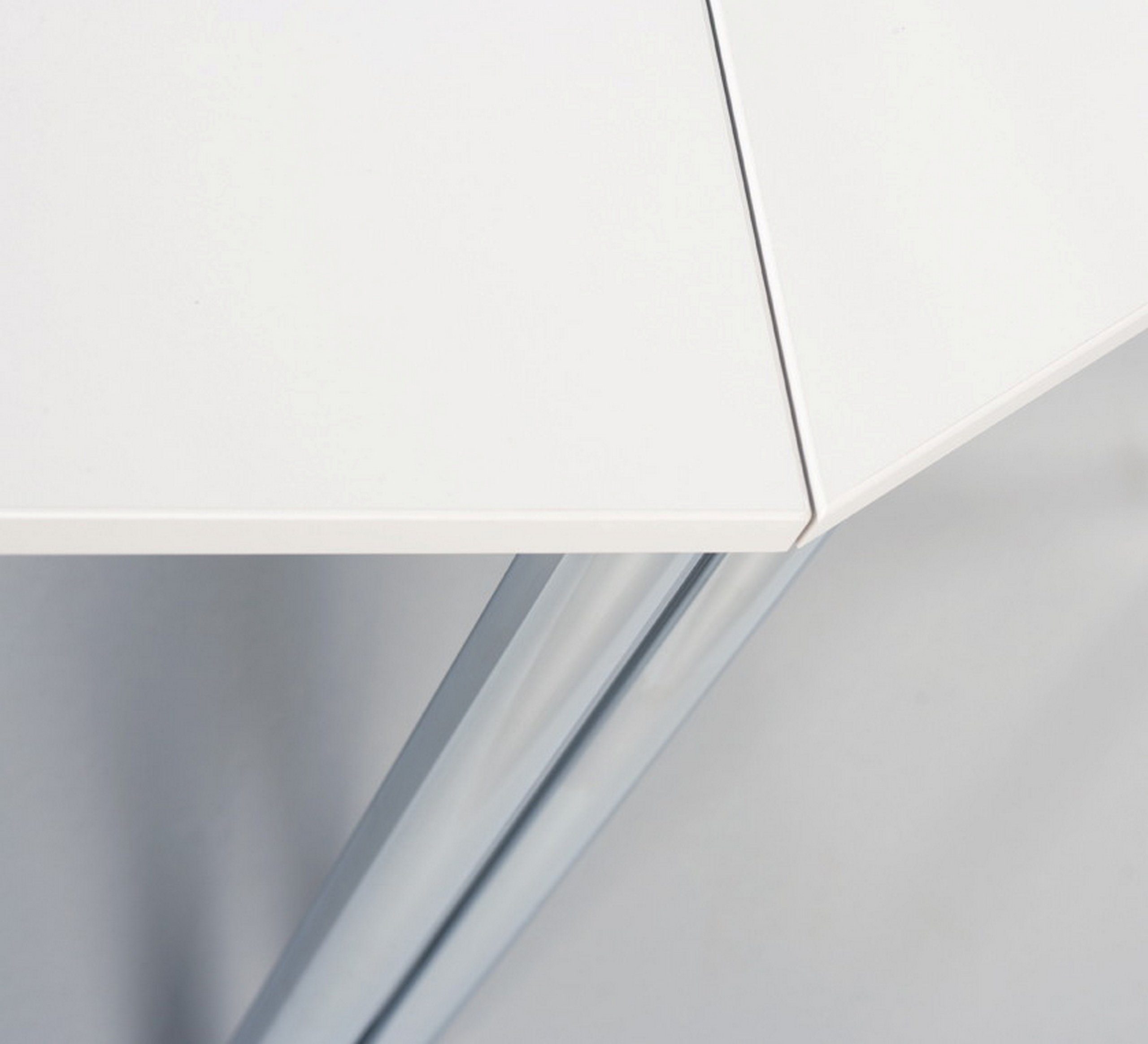 120x80 - - Vierkantrohr Weiß Serie-D, Konferenztisch bümö Besprechungstisch Gestell: Rechteck: Dekor: schwarz cm