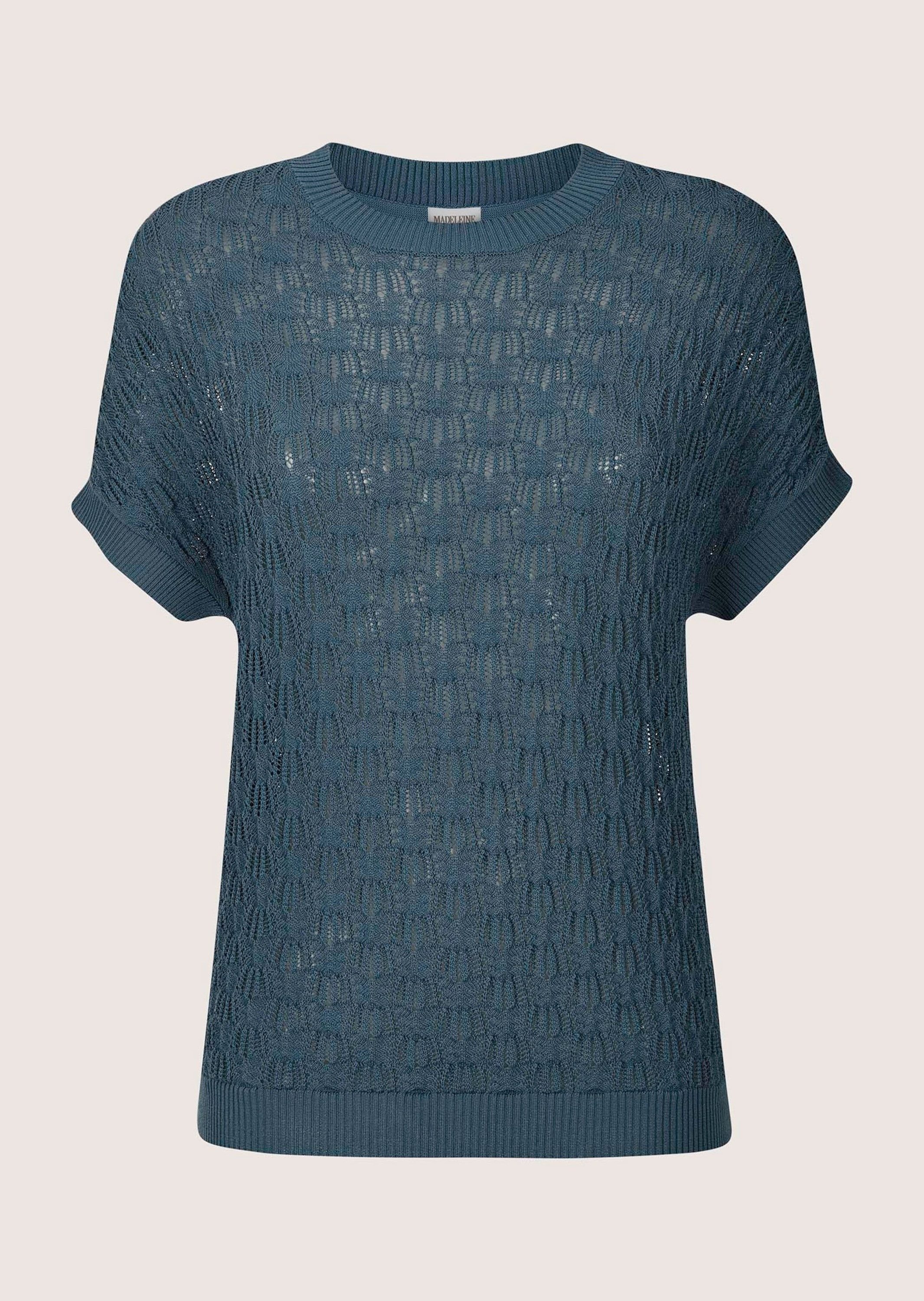 Strickpullover Viskosepullover mit Ajour-Muster