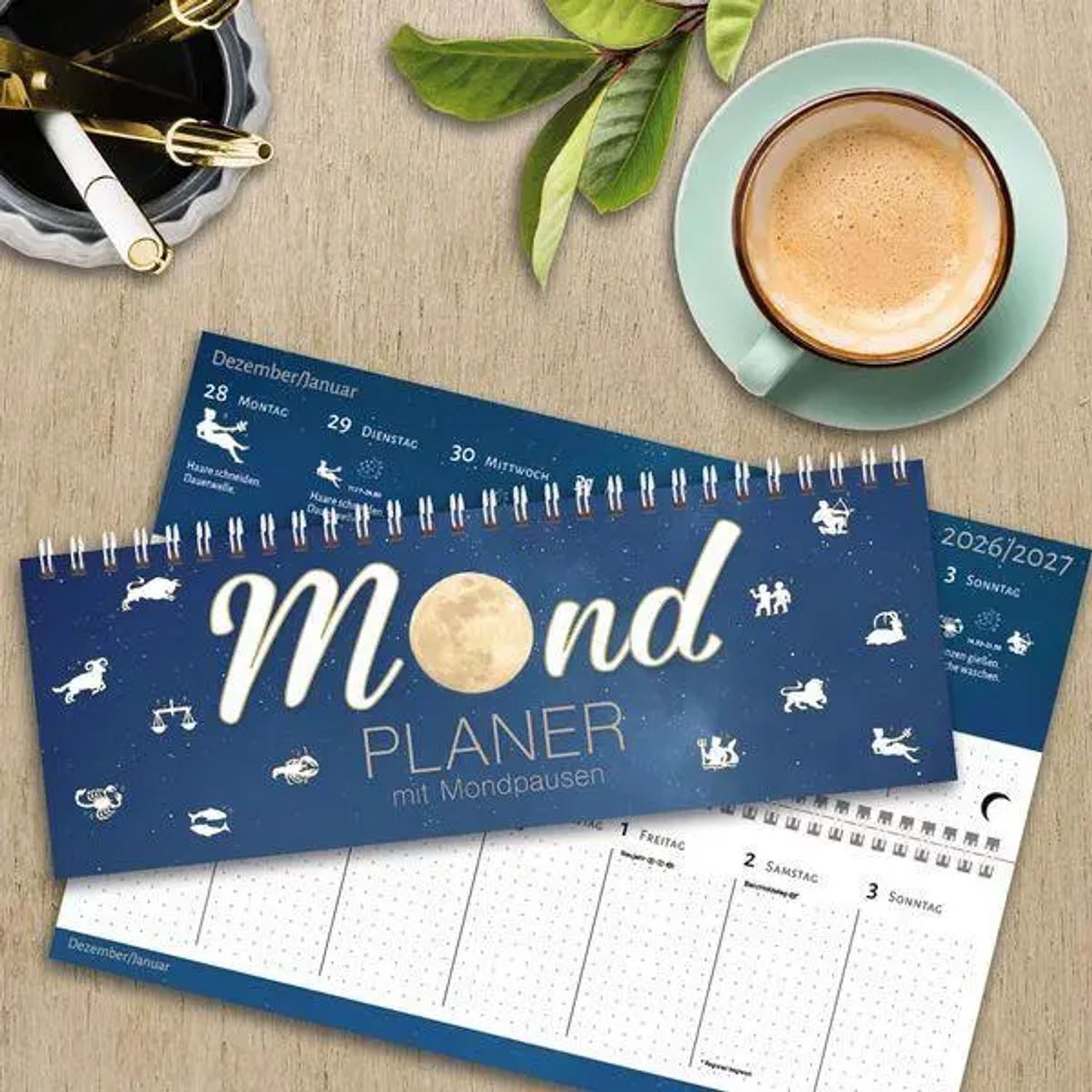 Korsch Verlag Querkalender Tischquerkalender Mond 2027