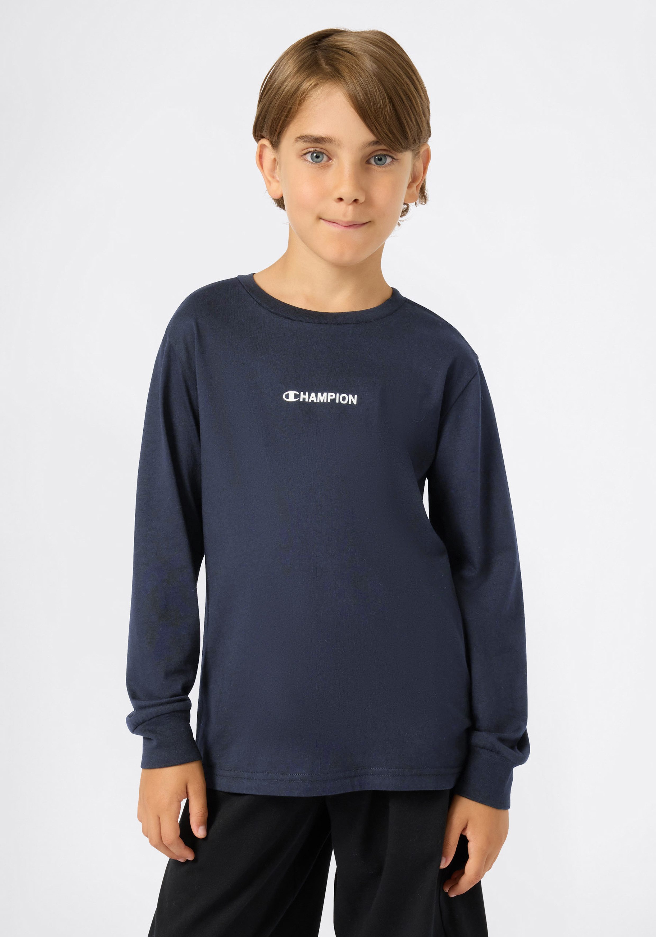 Champion Langarmshirt SPORTWEAR LONG SLEEVE Standard Fit für Kinder und Jugendliche, Standard Fit, aus Baumwolle