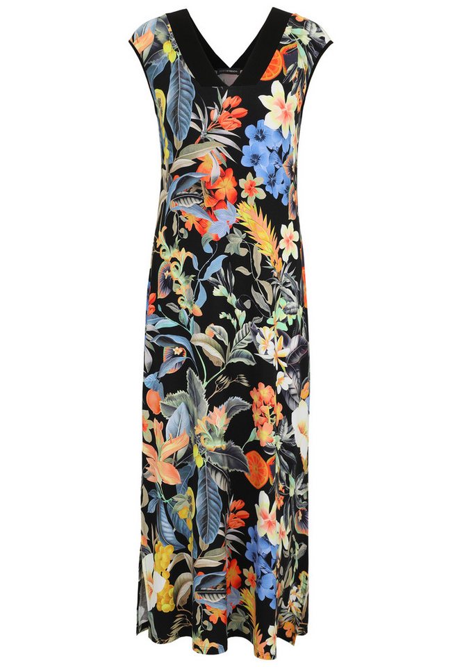 Doris Streich Maxikleid aus Jersey mit Blüten-Print