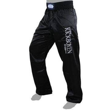 BAY-Sports Sporthose Stick Kickboxhose Hose Short Kickboxen Kampfsport schwarz uni (1-tlg) Kampfsporthose Kinder und Erwachsene