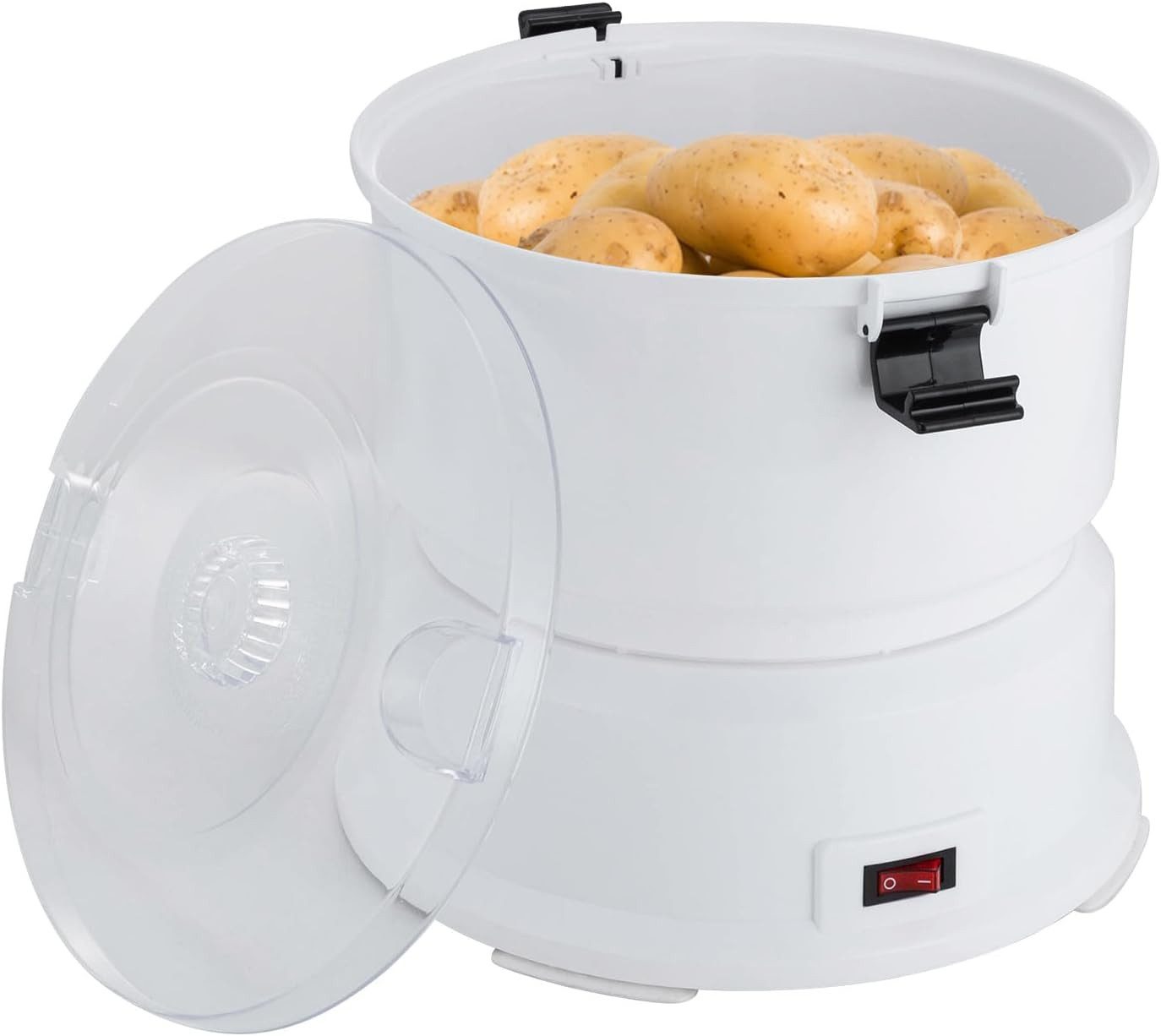 FELIXLEO Kartoffelschäler Elektrischer Kartoffelschäler mit Abtropfkorb für Gemüse Kartoffeln