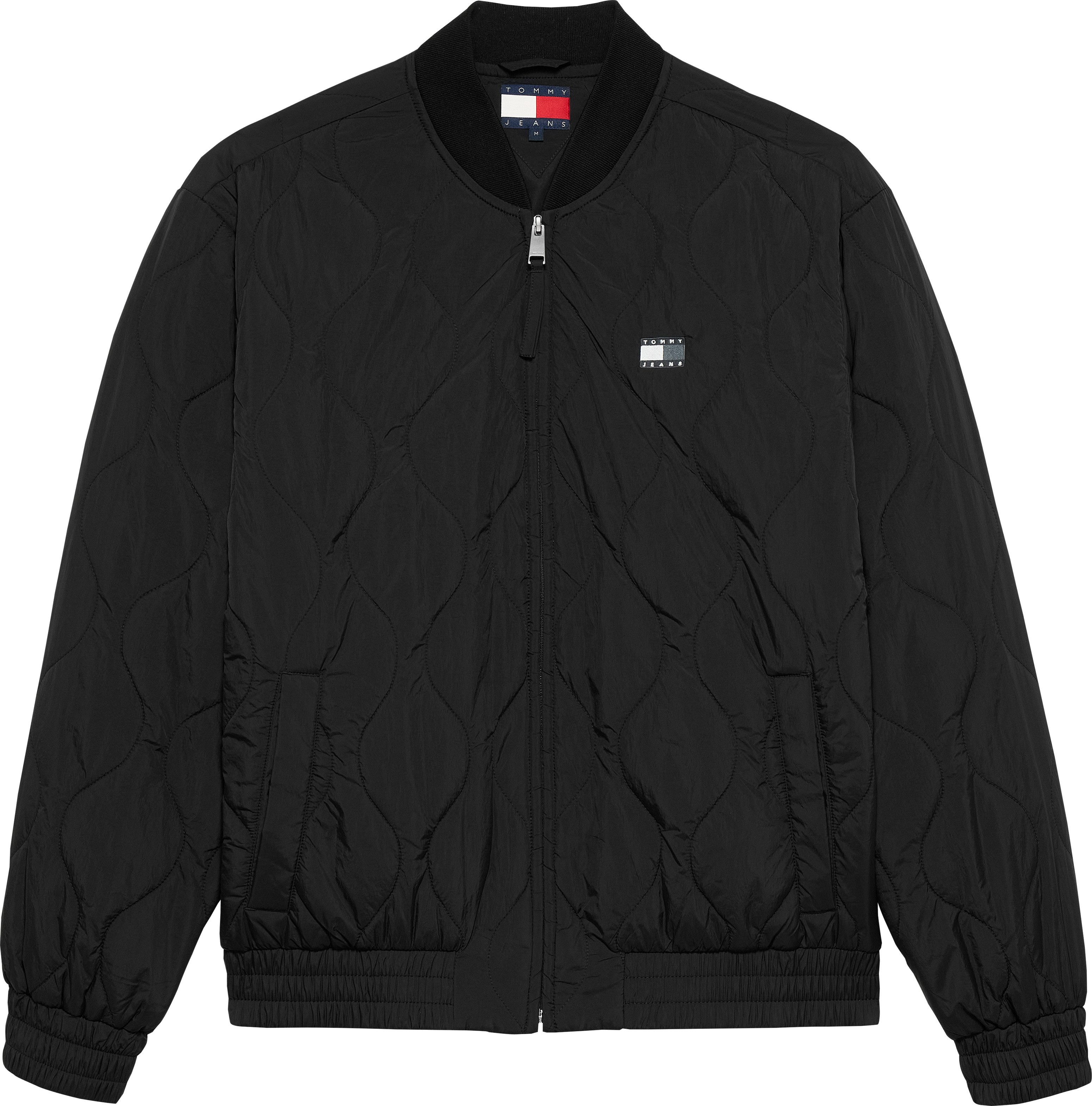 Tommy Jeans Bomberjacke TJM LW QUILTED BOMBER JACKET EXT Fliegerjacke, Freizeitjacke Mit Rundhalsausschnitt