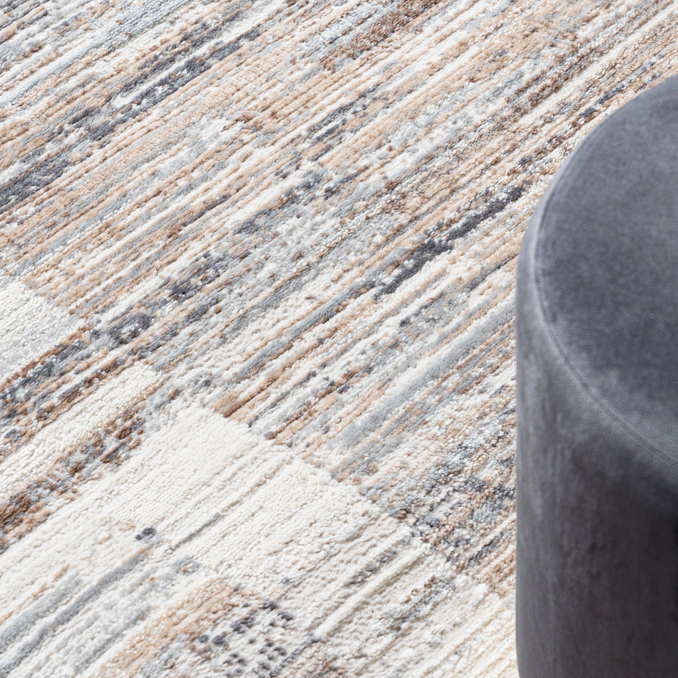 Mazovia Läufer Läufer FlurLäufer Modern für Vorzimmer Schlafzimmer - Abstrakt Muster, 60 x 100 cm, Kurzflor, Meterware