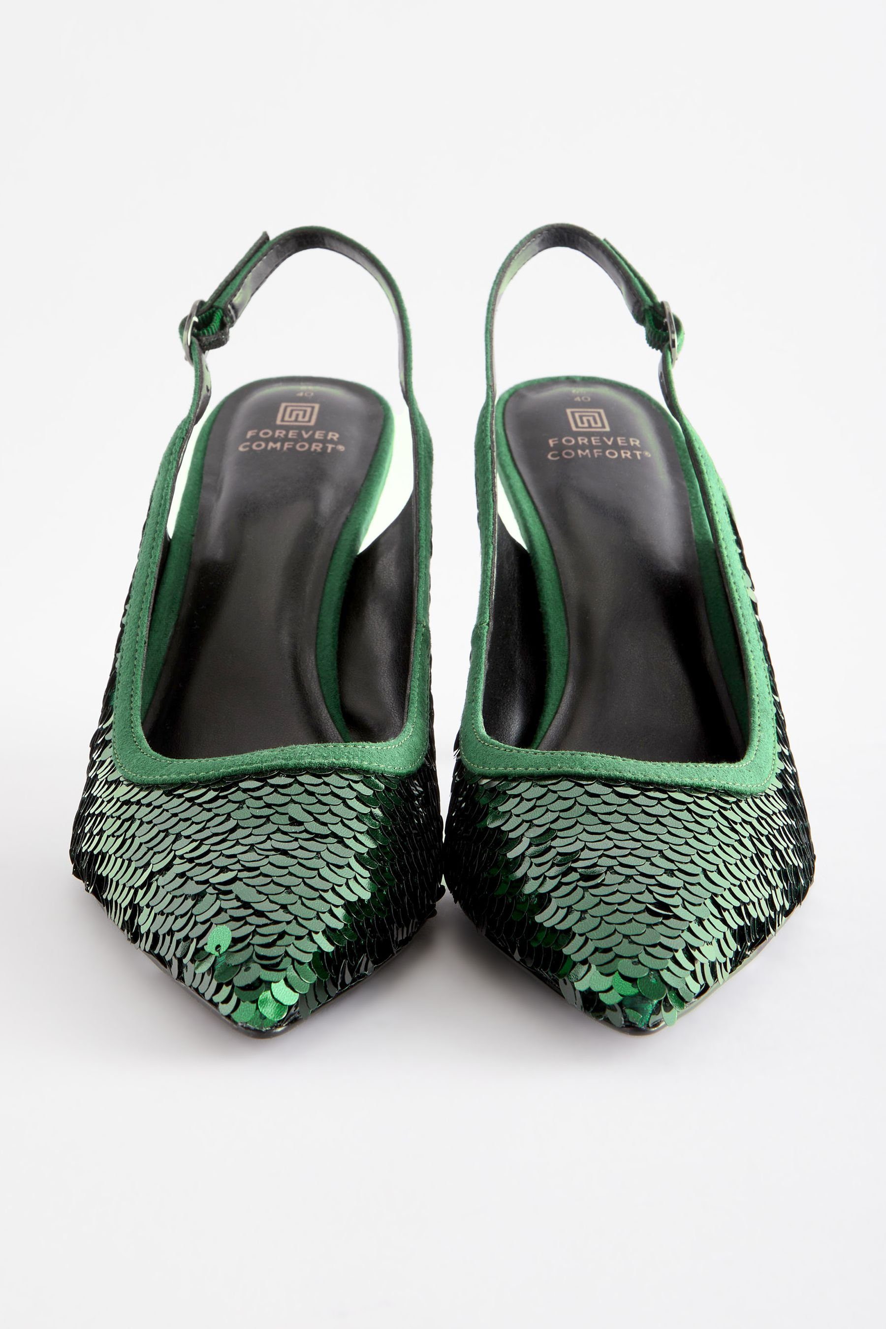 Slingback-Schuhe Forever Green Comfort Next Slingpumps Pailletten mit (1-tlg)