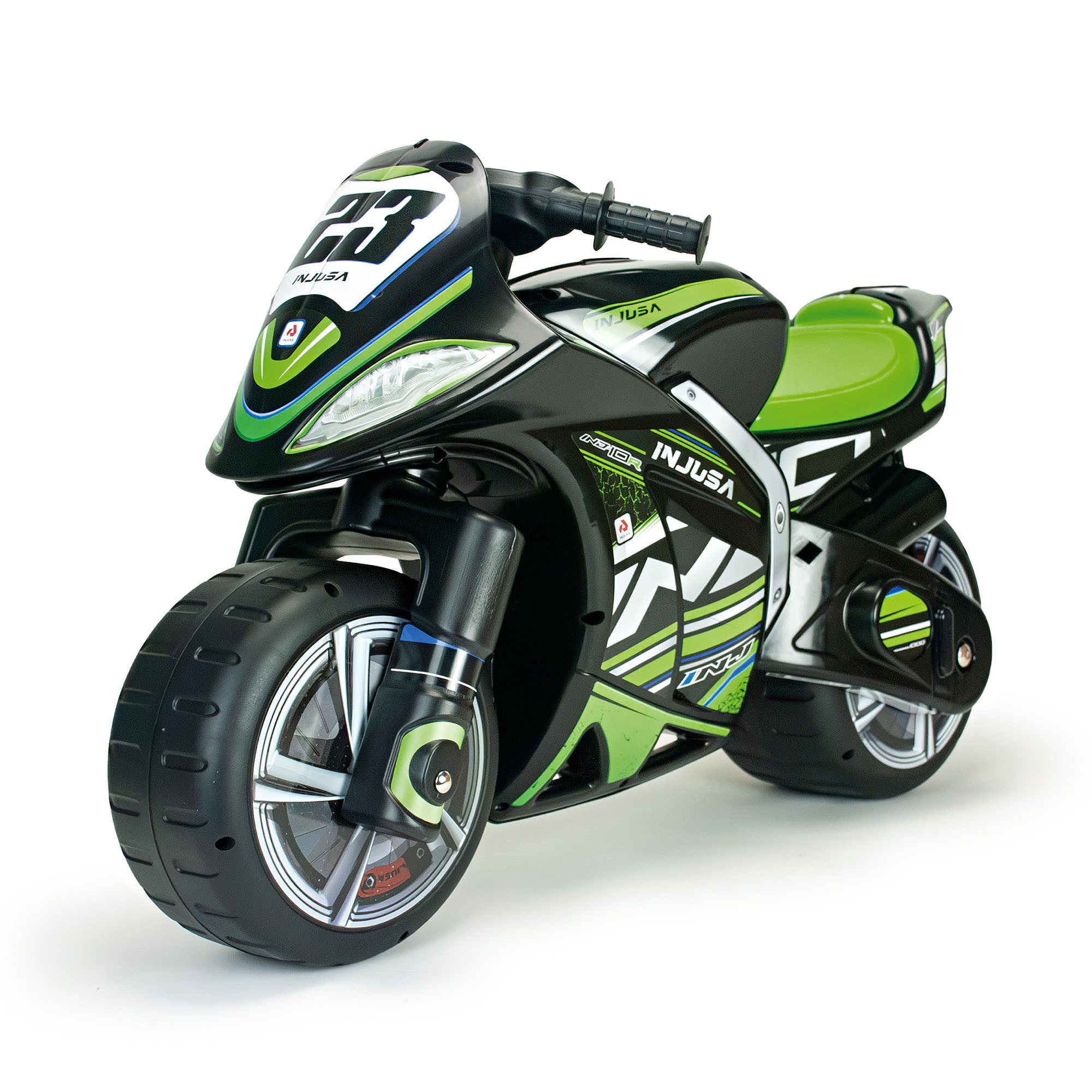 INJUSA Rutschmotorrad Winner Moto XL, Kinder Laufrad XL Motorrad mit breiten Rädern, ab 3 Jahren, bis 50 kg