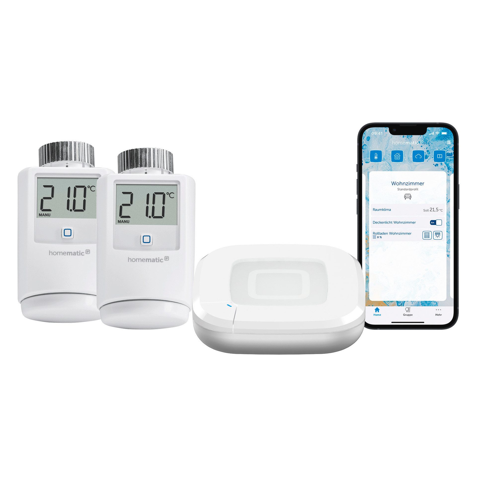 Homematic IP Heizkörperthermostat Starter Bundle Heizen für 2 Heizkörper günstig online kaufen