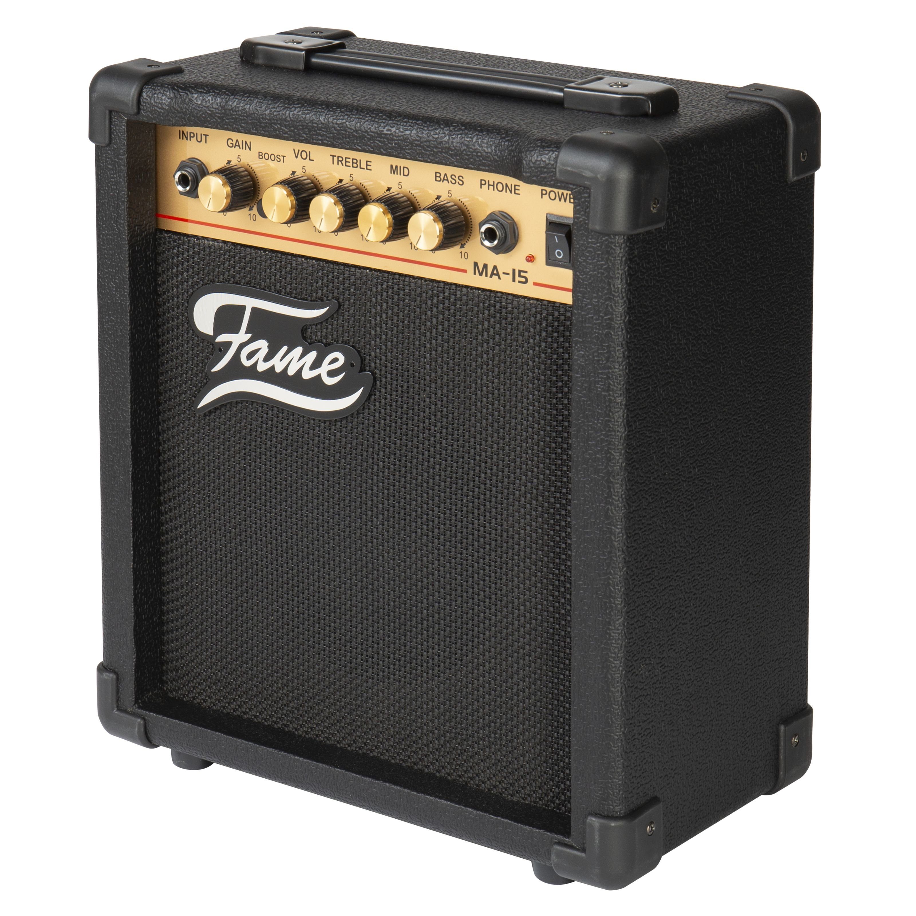 FAME Verstärker (MA-15 Verstärker, E-Gitarrenverstärker, 15 Watt)