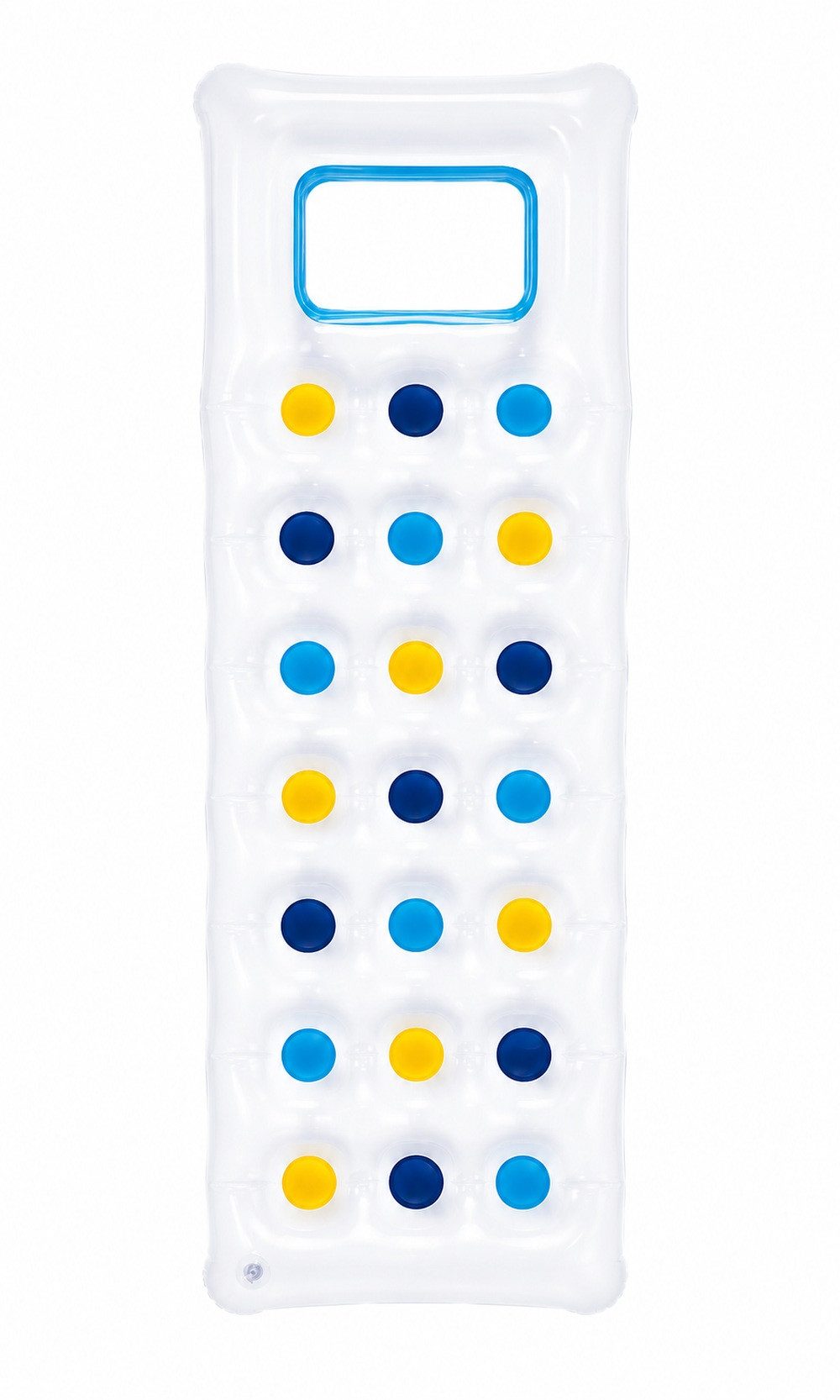 crivit Luftmatratze Luftmatratze Poolmatratze Schwimmliege 178x65 cm Weiß, (Einzelartikel, 1-St), integriertes Sichtfenster