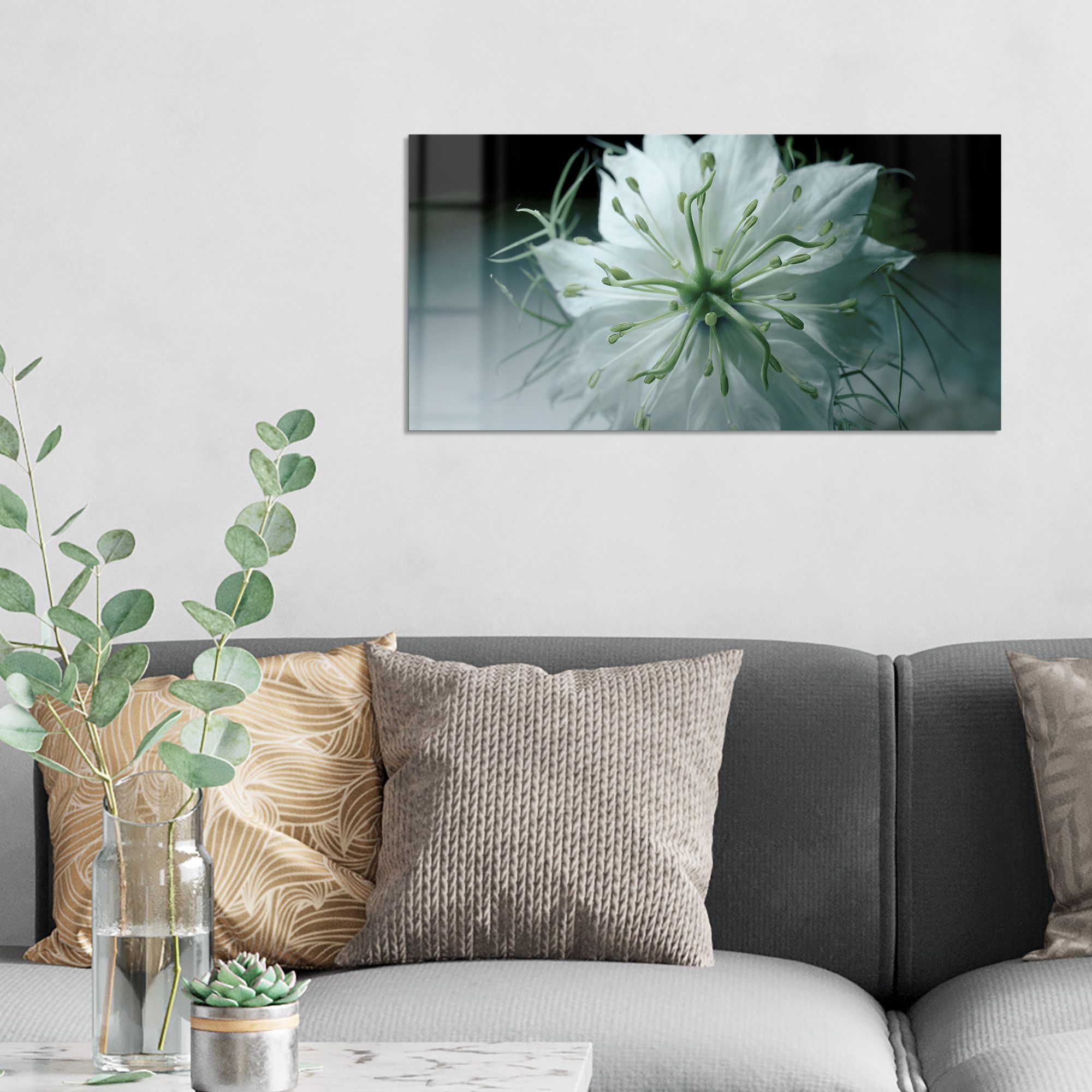DEQORI Glasbild 'Stille Schönheit', 'Stille Schönheit', Glas Wandbild Bild schwebend modern