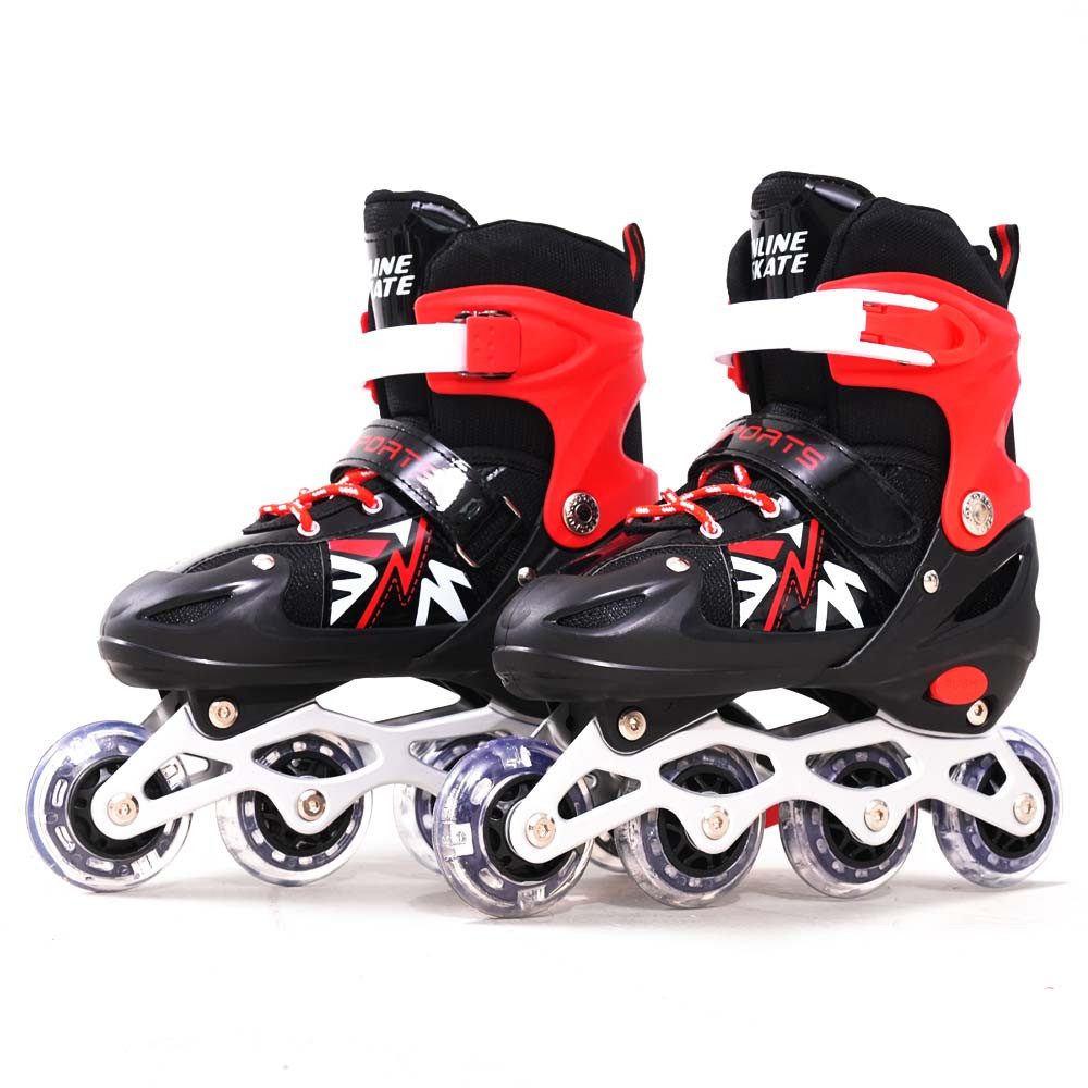 CITYSPORTS Rollschuhe Verstellbar Inliner Leucht Inlineskates für Mädchen/Jungen, mit Leuchtenden Rädern,Geschenke für Mädchen/Jungen