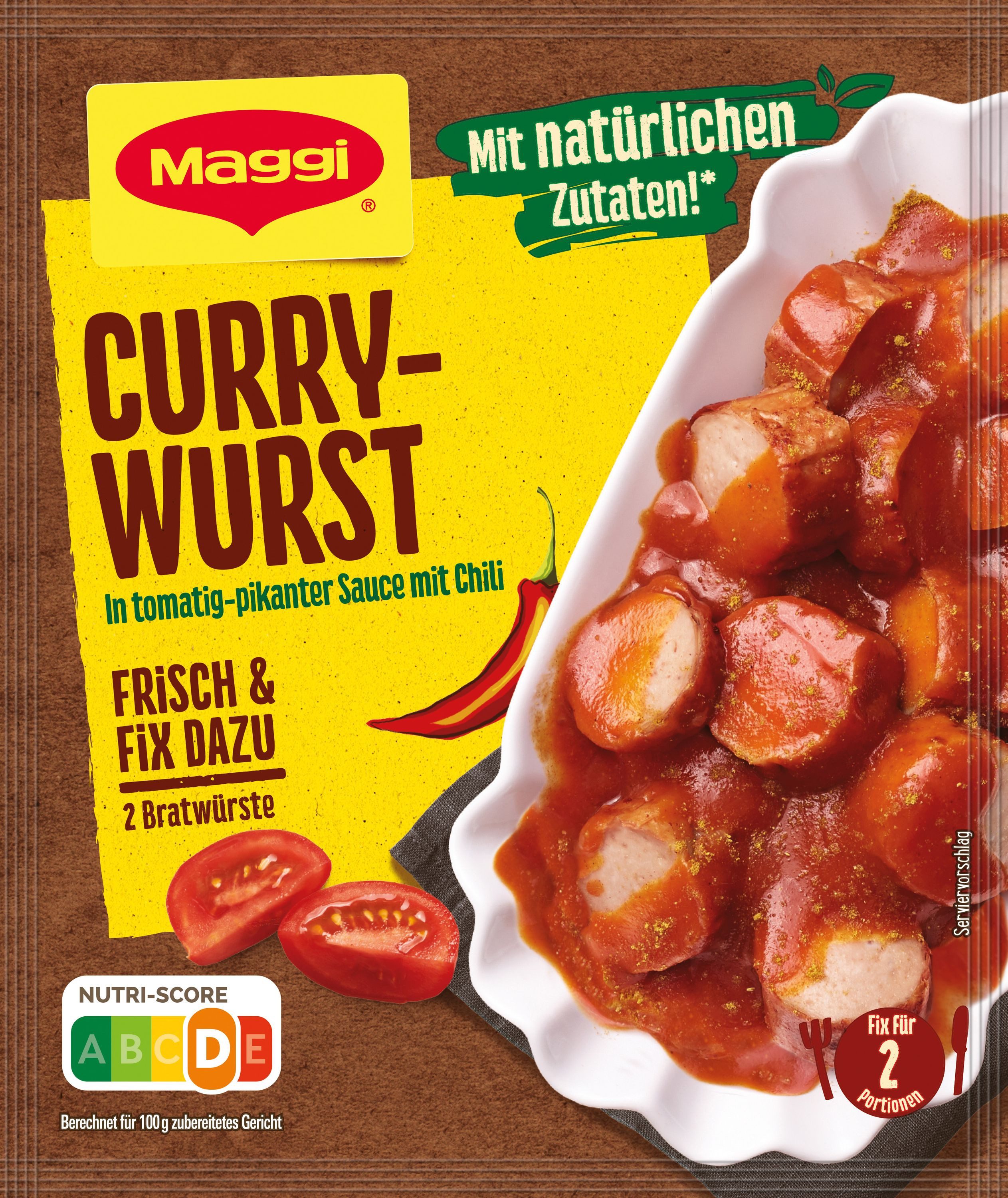 MAGGI Saucen, Maggi Fix Frisch Currywurst Wuerzmix herzhaft lecker klassisch 38 g
