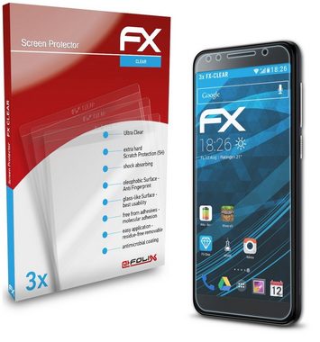 atFoliX Schutzfolie Displayschutz für Vodafone Smart N9, (3 Folien), Ultraklar und hartbeschichtet