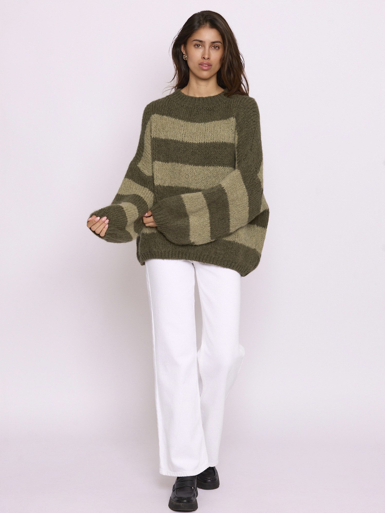Lilavie Strickpullover Alessaa OneSize lässiger Oversized Grobstrickpullove günstig online kaufen