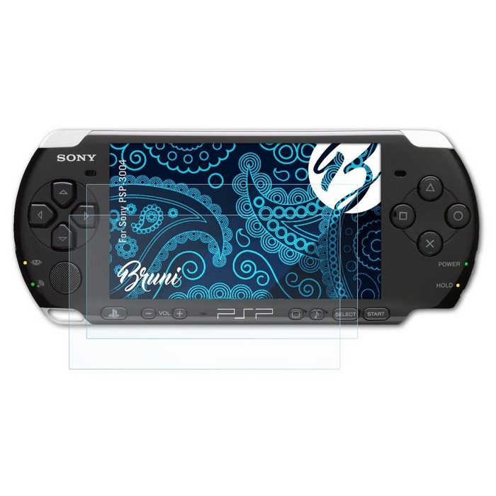 Bruni Schutzfolie Glasklare Displayschutzfolie für Sony PSP-3004 (2 Folien) praktisch unsichtbar