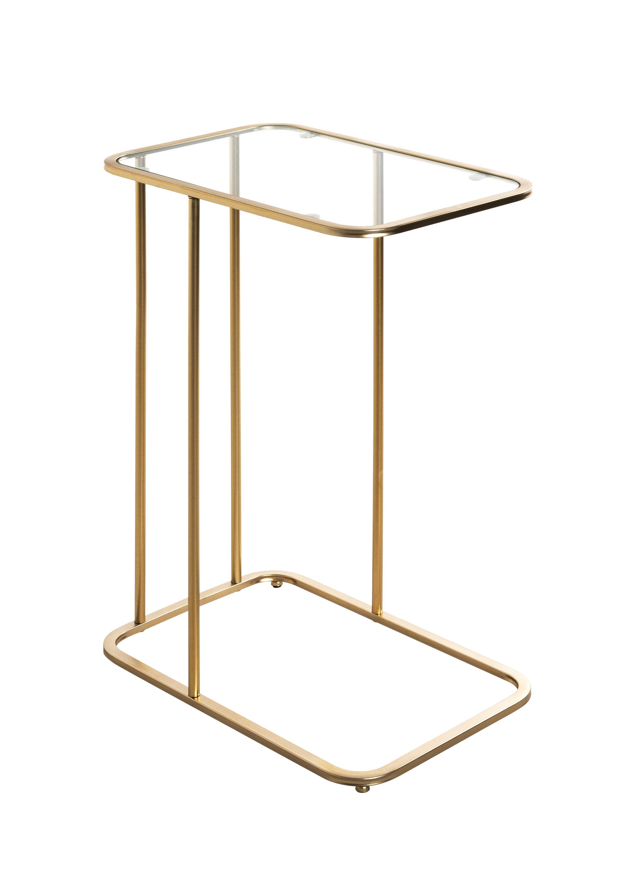 cm (BHT HAKU gold Beistelltisch Möbel HAKU cm) BHT Beistelltisch Beistelltisch, 45x65x30 45x65x30