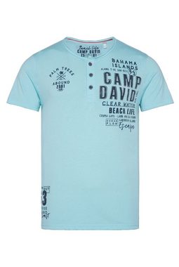 CAMP DAVID T-Shirt mit Kontrastnähten