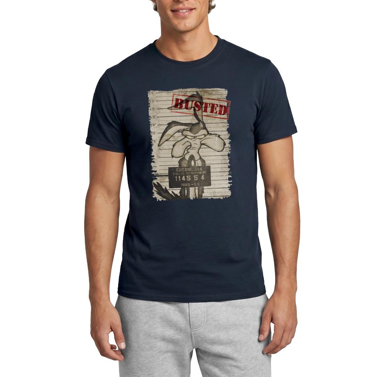 T-Shirt Looney Tunes Wile E. Coyote Busted Männer T-Shirt