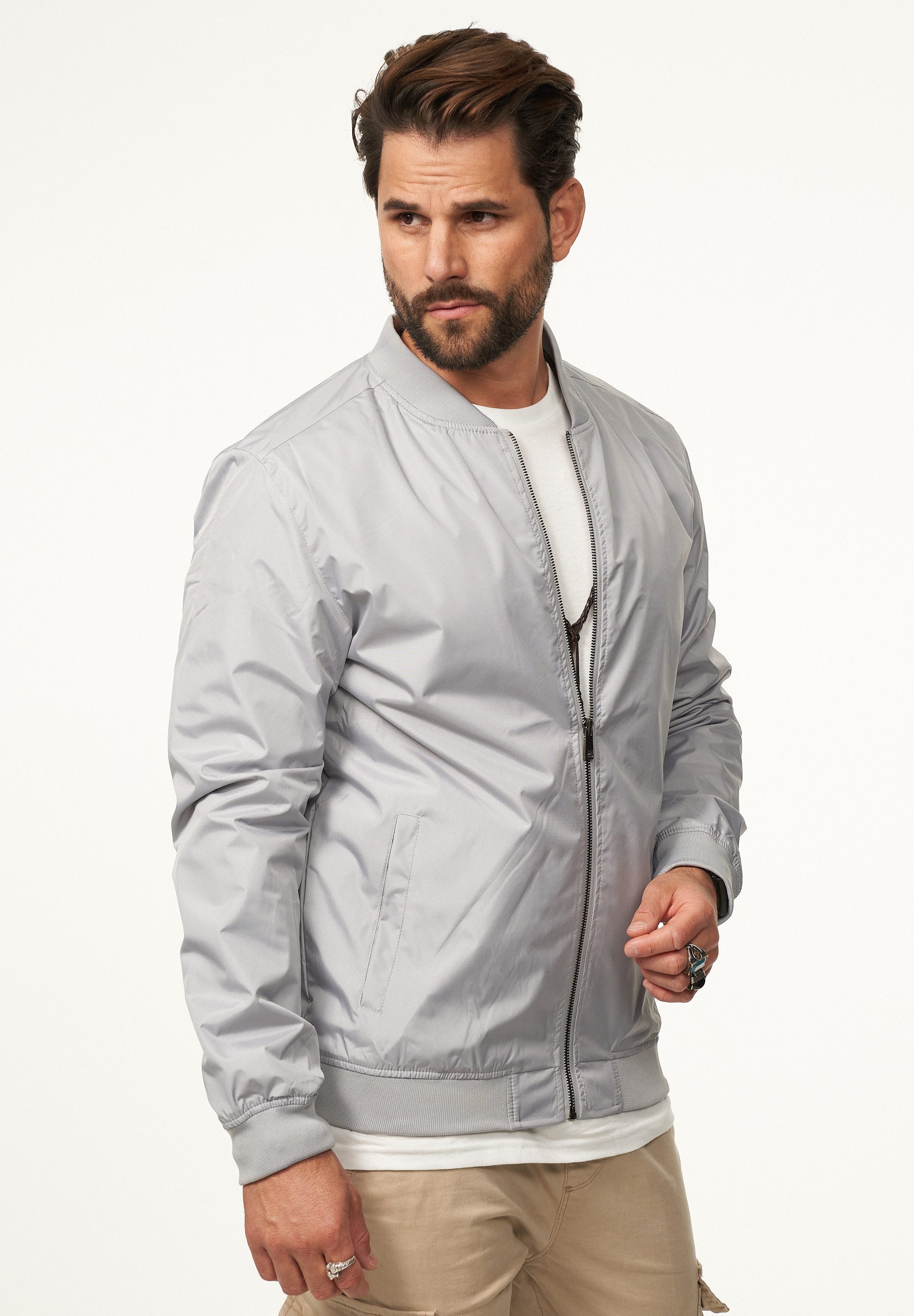 DAILY COTTON Blouson mit Baseball-Kragen Herren Blousonjacke leichte Bomberjacke Übergangsjacke