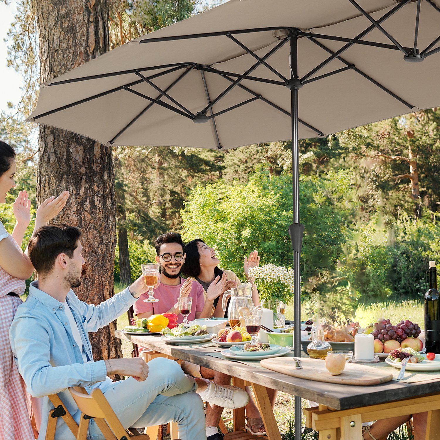 Sekey Sonnenschirm 400 x 220 cm günstig online kaufen