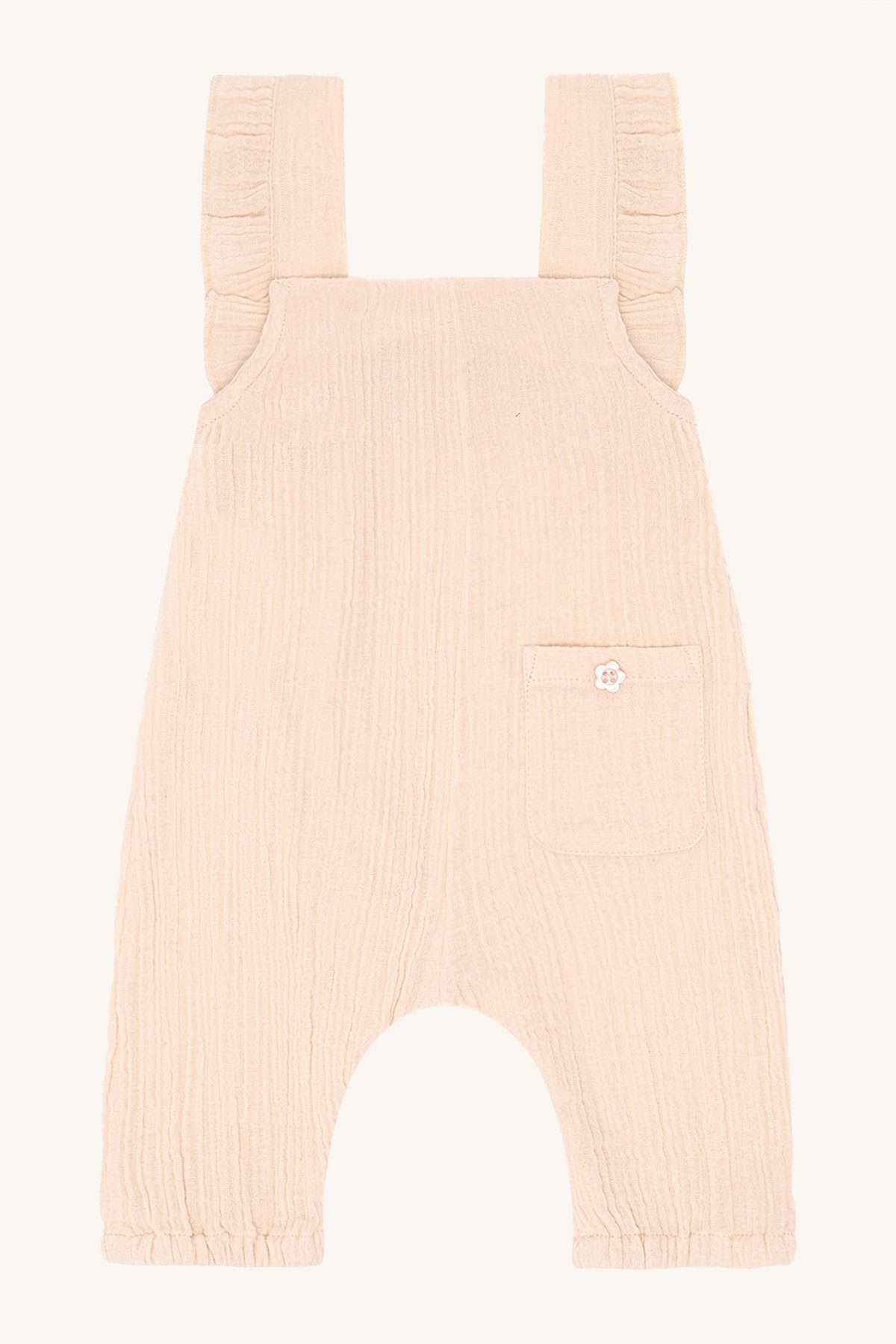 Hust & Claire Latzhose Atmungsaktiver Baby Overall mit Knöpfen und Trägern, Sommer Strampler