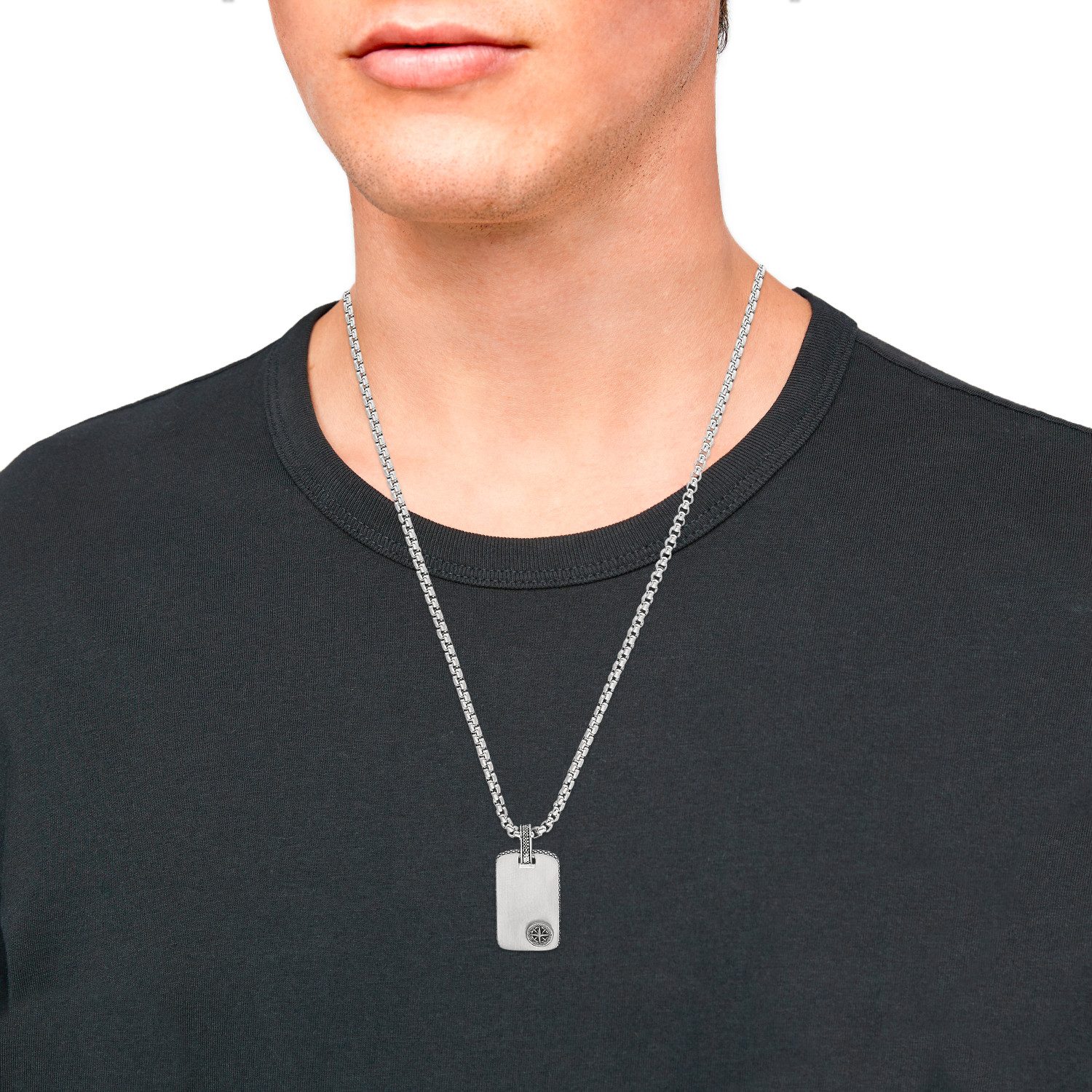 s.Oliver Kette mit Anhänger Kompassmoti...