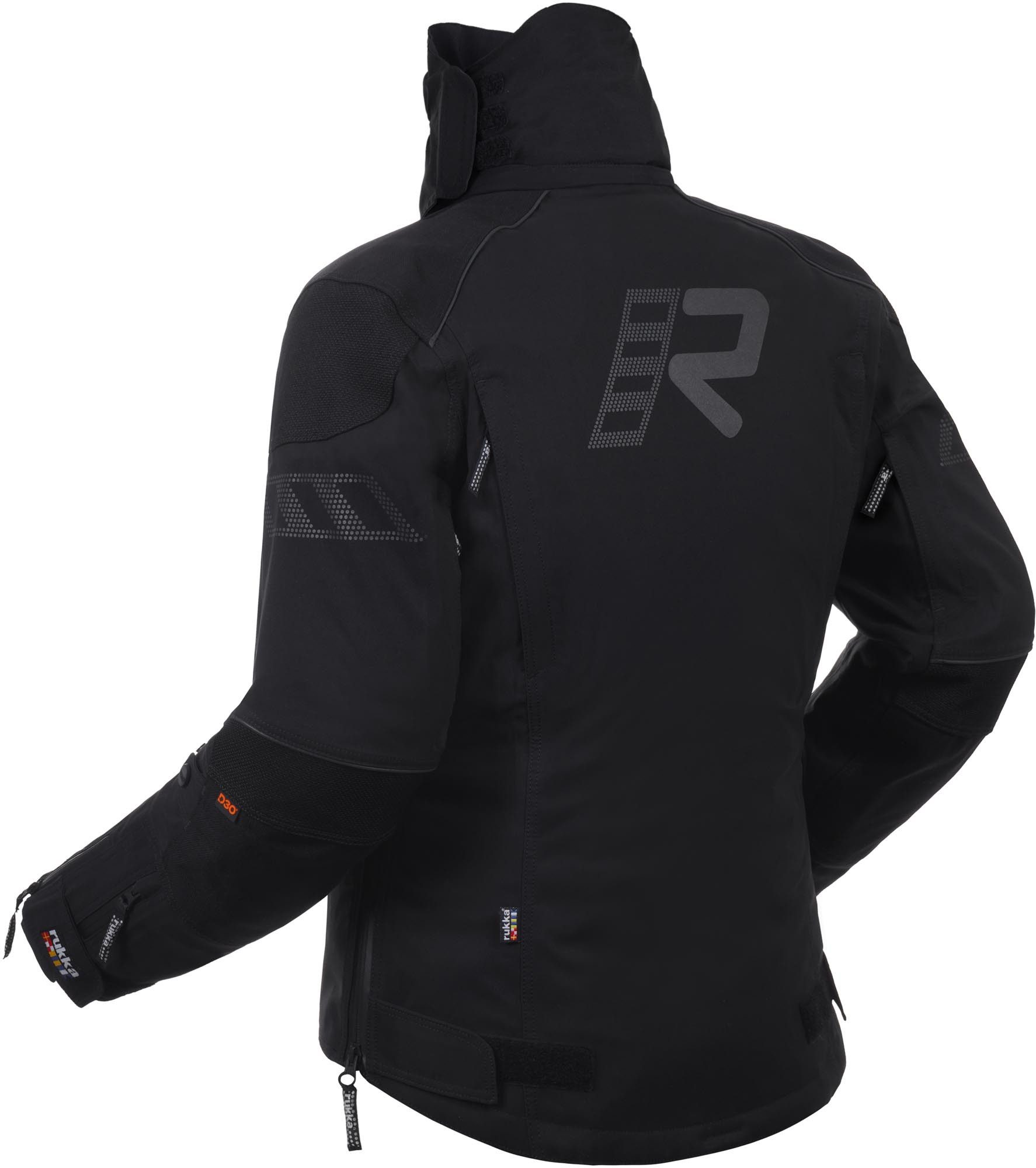 Rukka Motorradjacke Flexorina wasserdichte Damen-Motorrad-Textiljacke 3-Lagen-Laminat,Rückenprotektor enthalten,Verbindungsreißverschlu