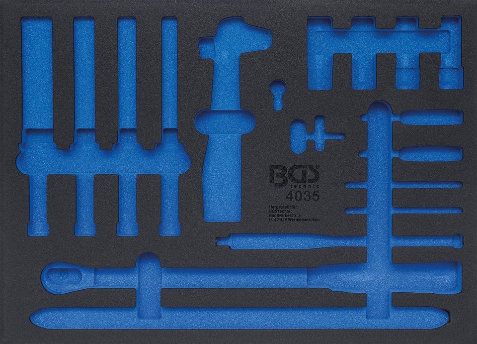 BGS Werkzeugset Spezialwerkzeuge für den Reifendienst, 18-tlg.,  Werkstattwageneinlage 3/3