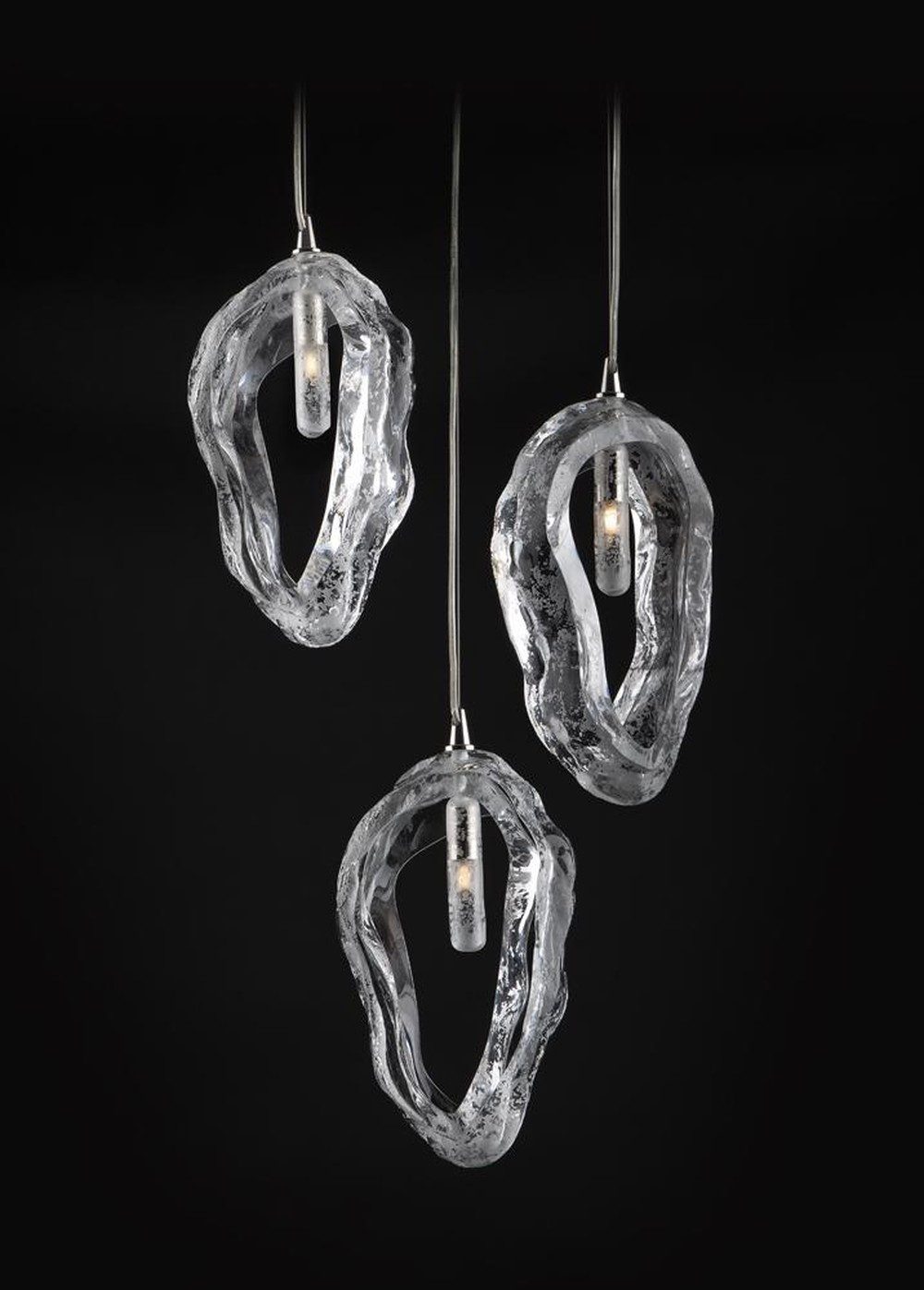 JVmoebel Hängeleuchten Pendelleuchte Elite Bohemia mit Muschel-Design in Weiß, Transparent-Amber, Made in Europa