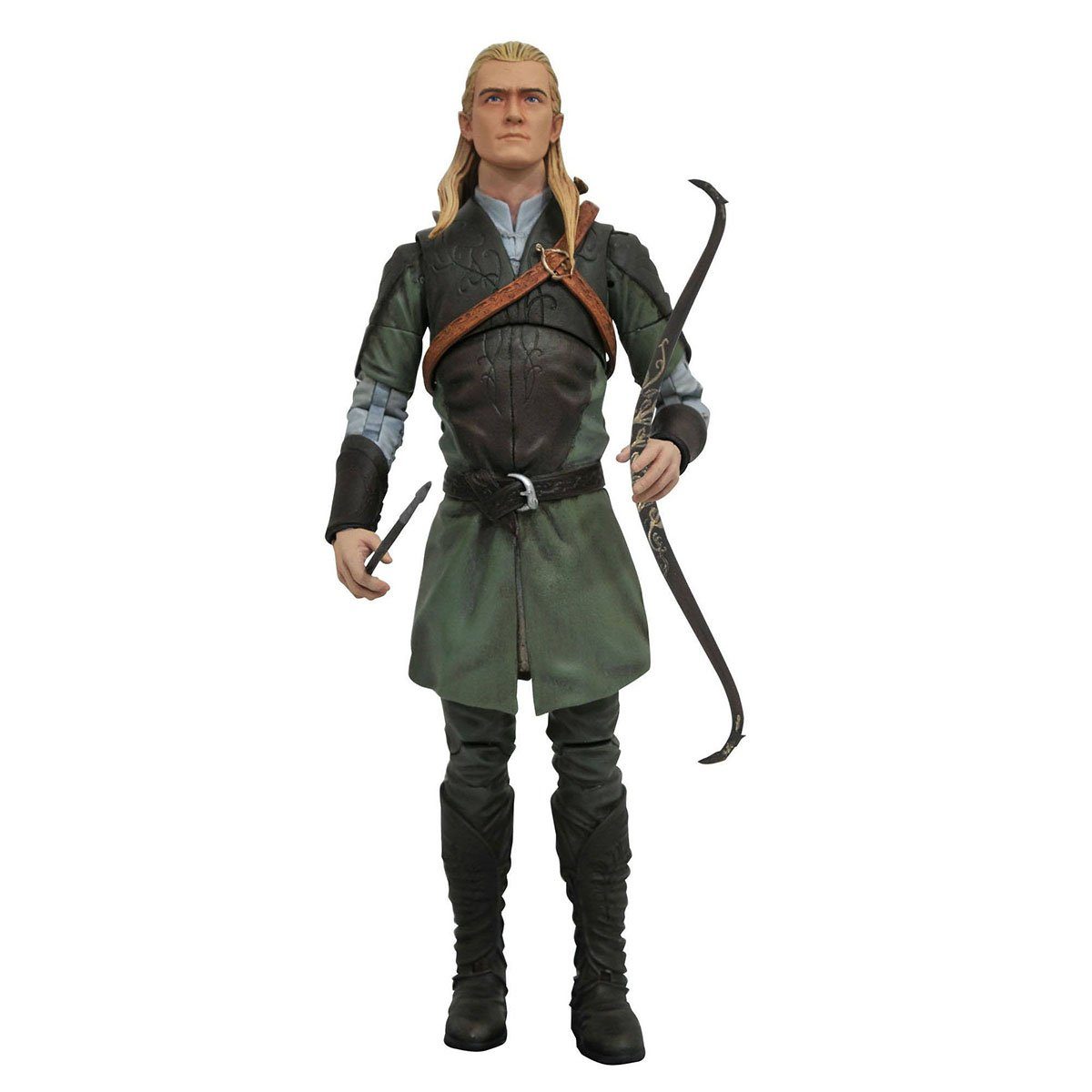 Diamond Select Toys Actionfigur Herr der Ringe, (Deluxe Action Figur ca. 18 cm), mit Zubehör und Diorama-Base